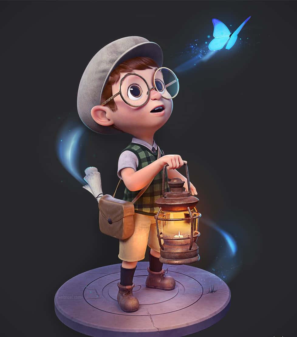 3D Boy Cartoon Character Picture — 978x1109 wallpaper