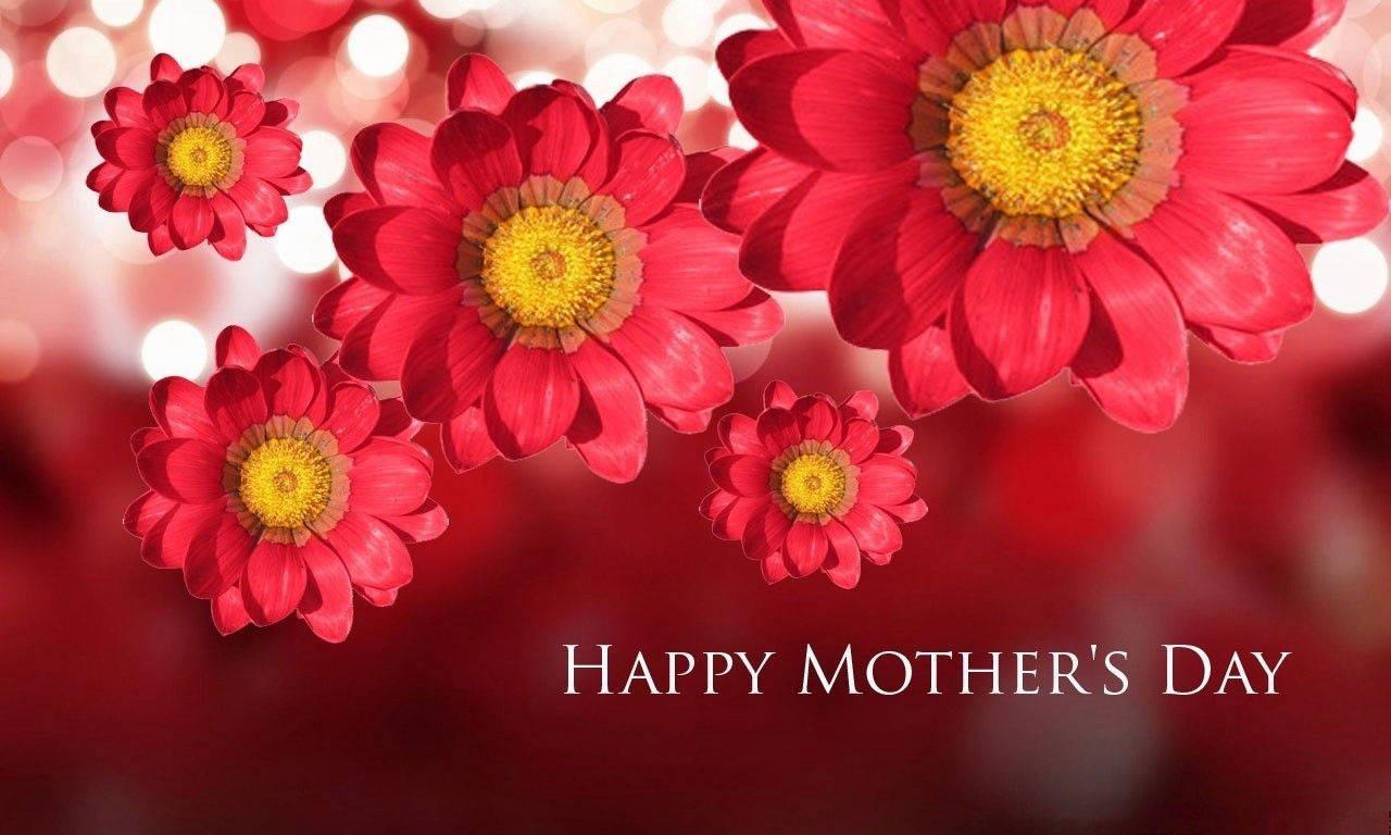 3D Flowers Mother's Day Greeting — 1280x768 wallpaper