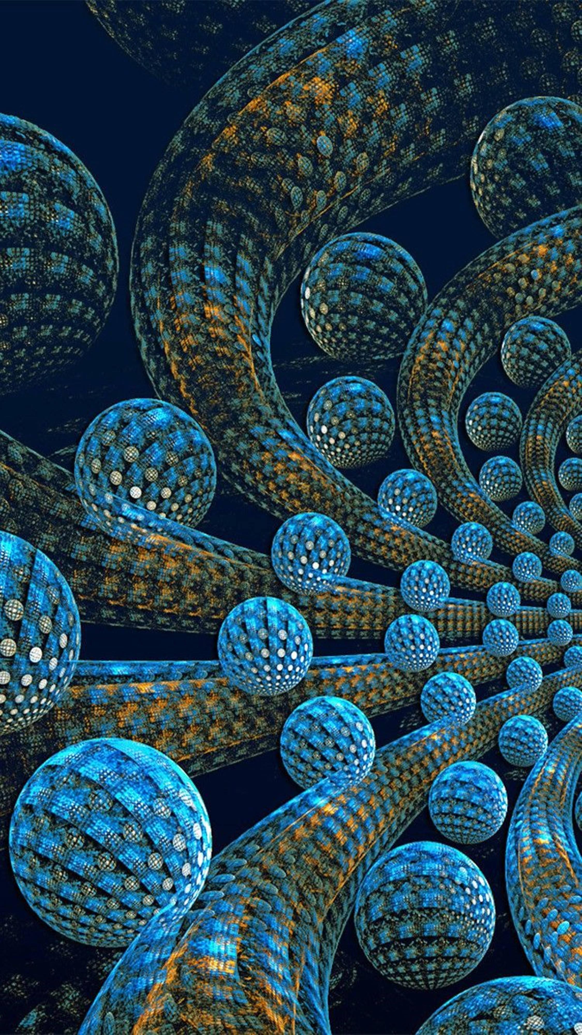 3D HD Abstract Spheres — 2249x4000 wallpaper