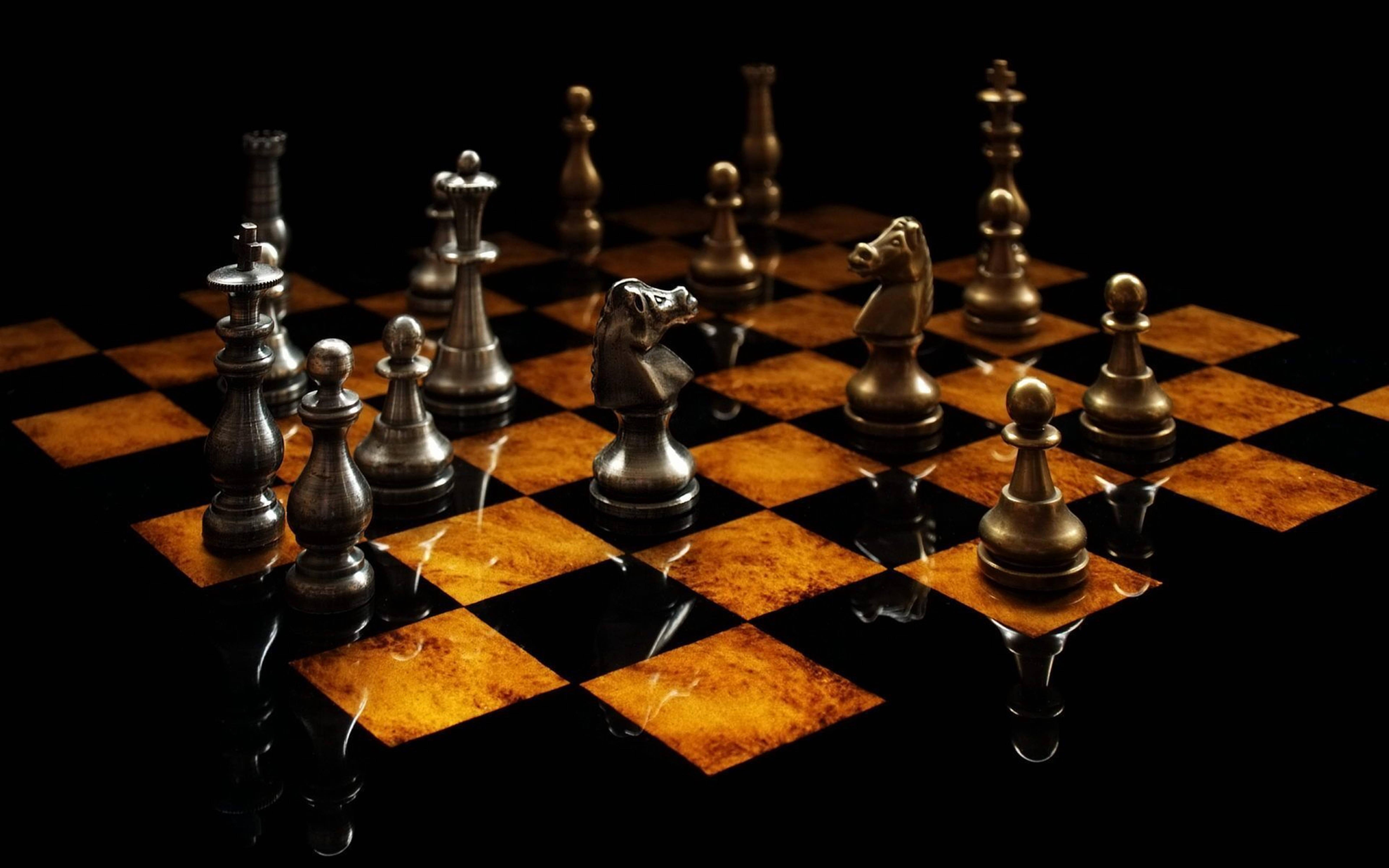 3D HD Chess Game — 6400x4000 wallpaper