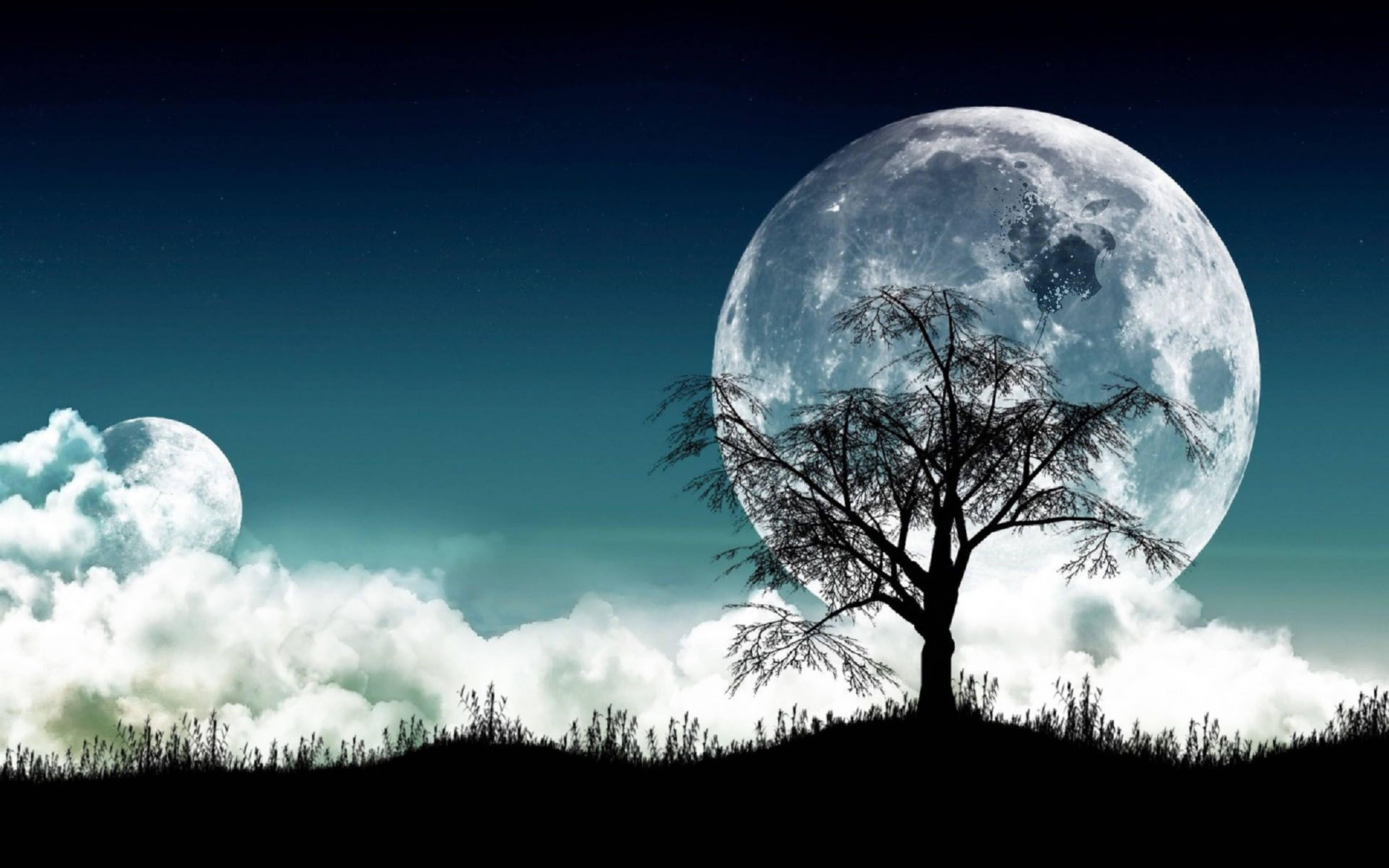 3D HD Full Moon — 6400x4000 wallpaper