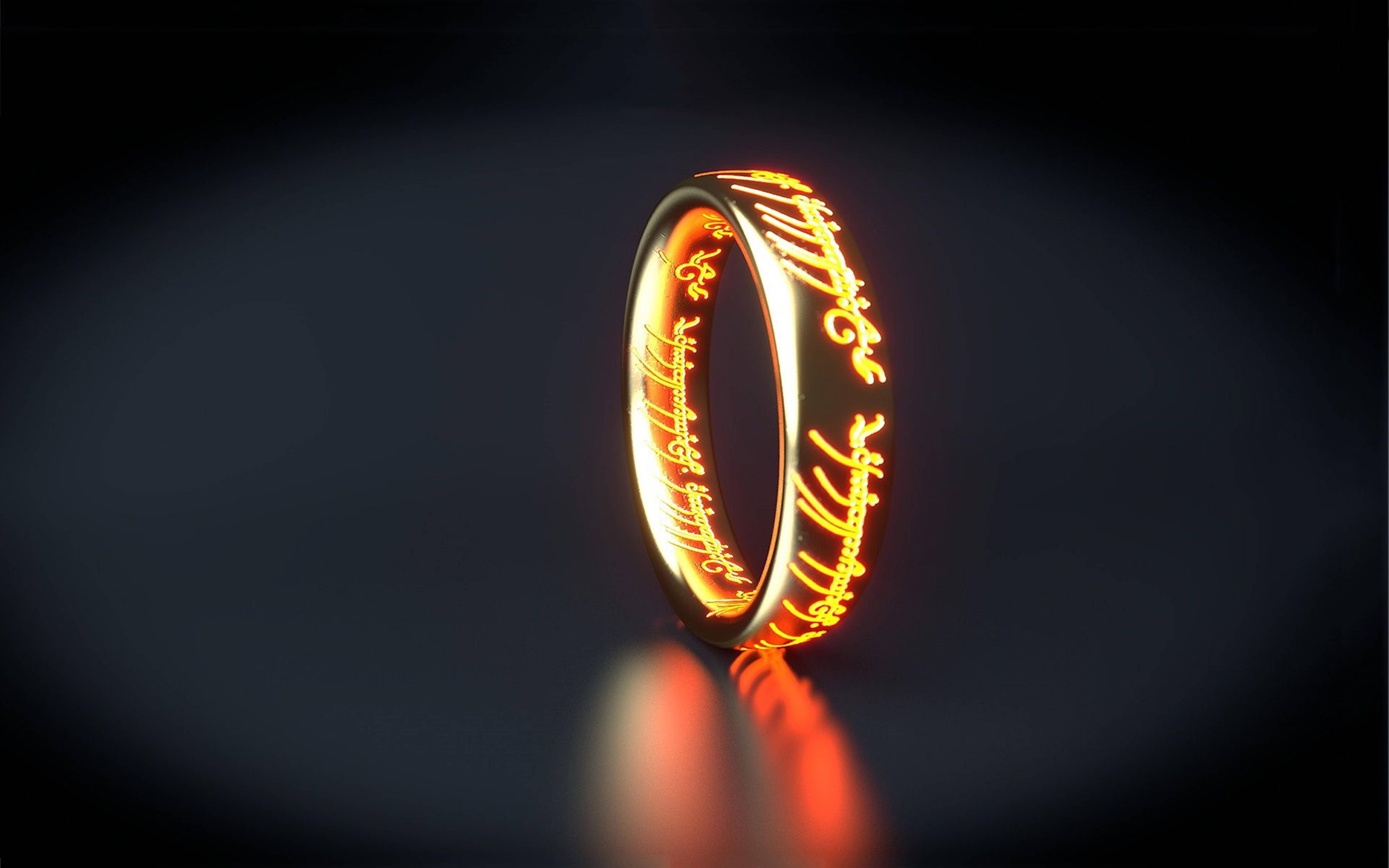 3D HD Glowing Ring — 6400x4000 wallpaper