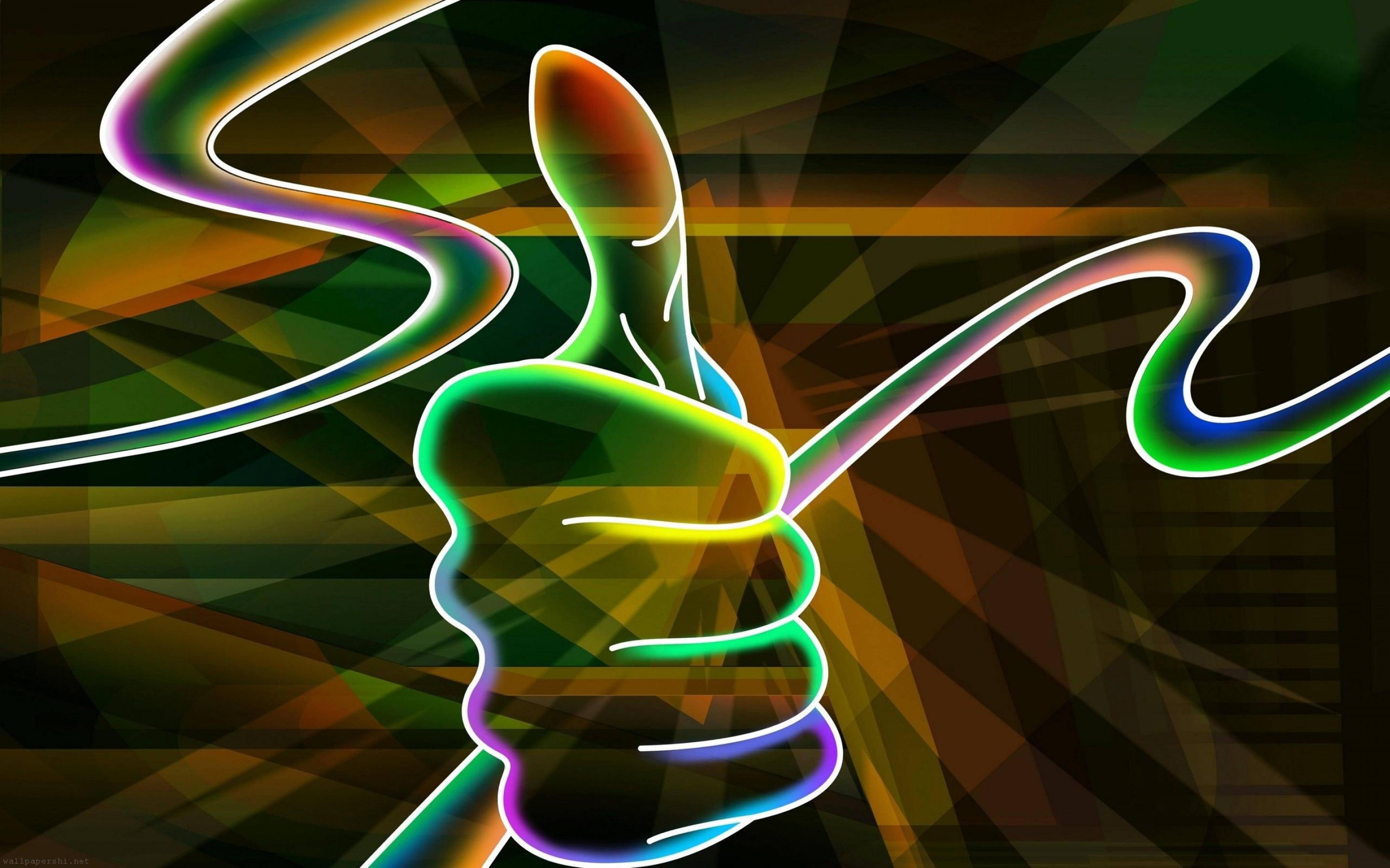 3D HD Thumbs Up — 6400x4000 wallpaper