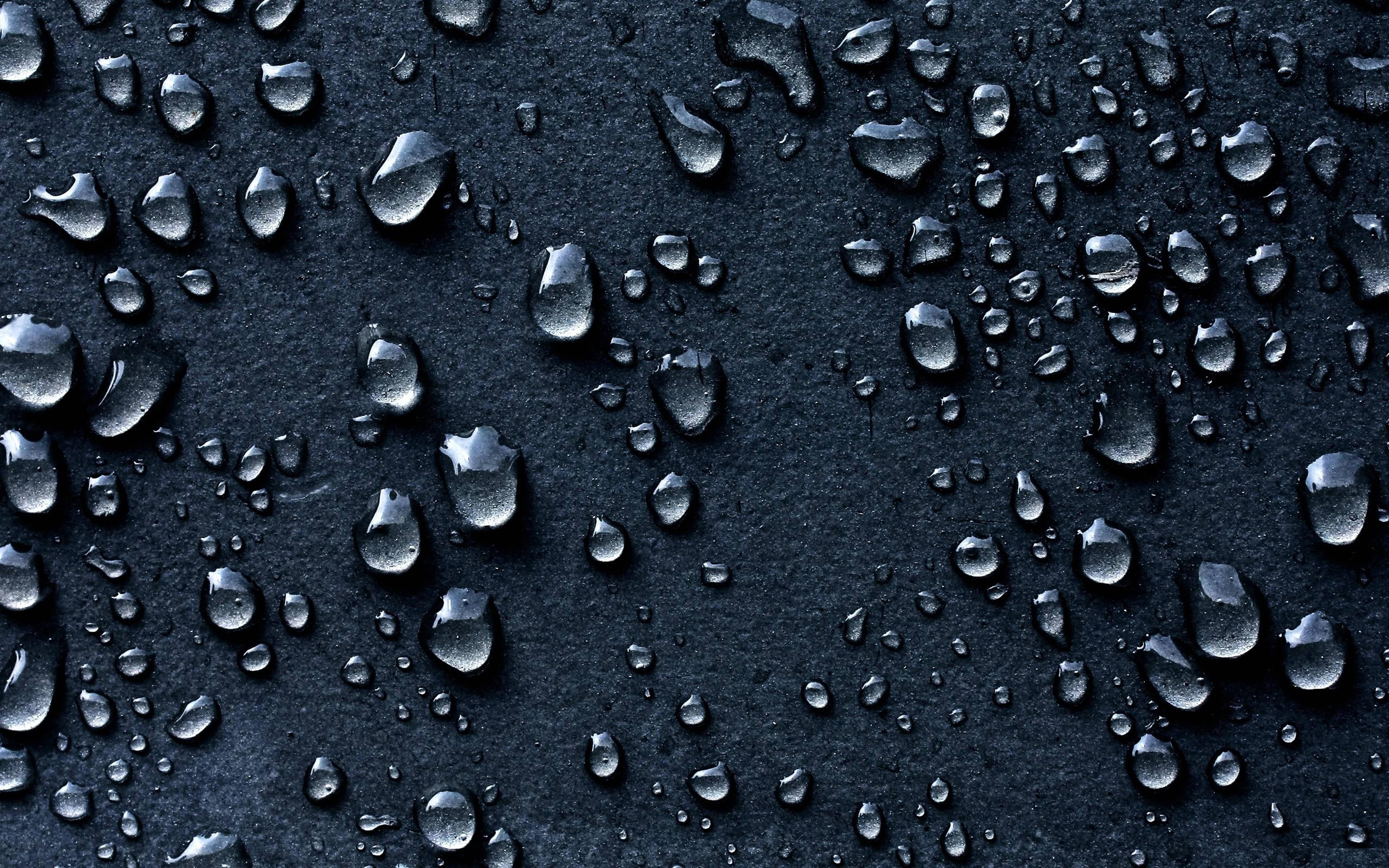 3D HD Water Droplets — 6400x4000 wallpaper