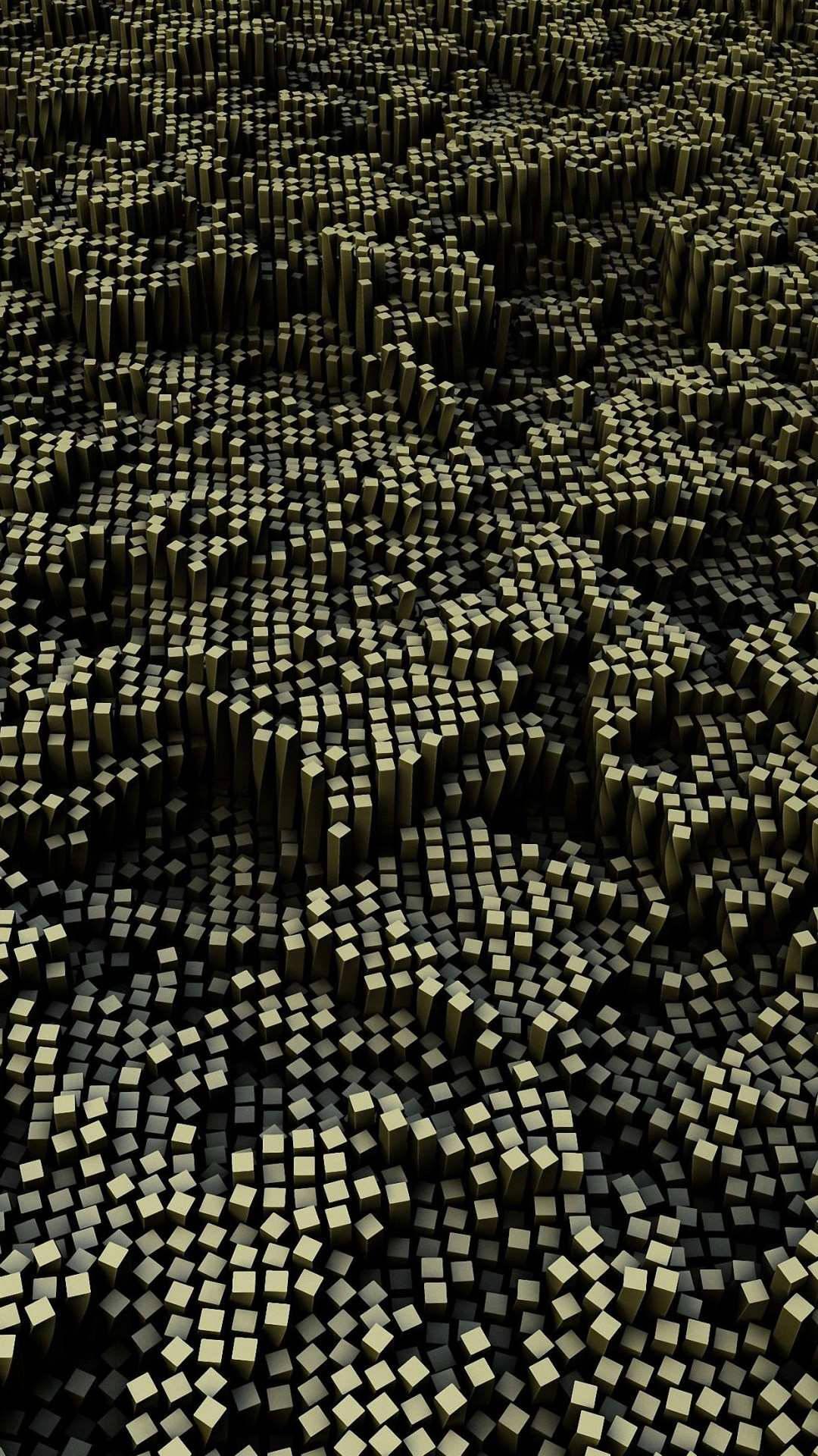 3d Iphone Light Green Cubes — 1080x1920 wallpaper