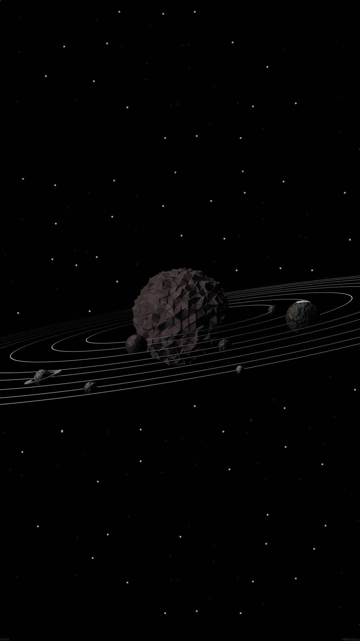 3d Iphone Rough Space Rock — 1242x2208 wallpaper