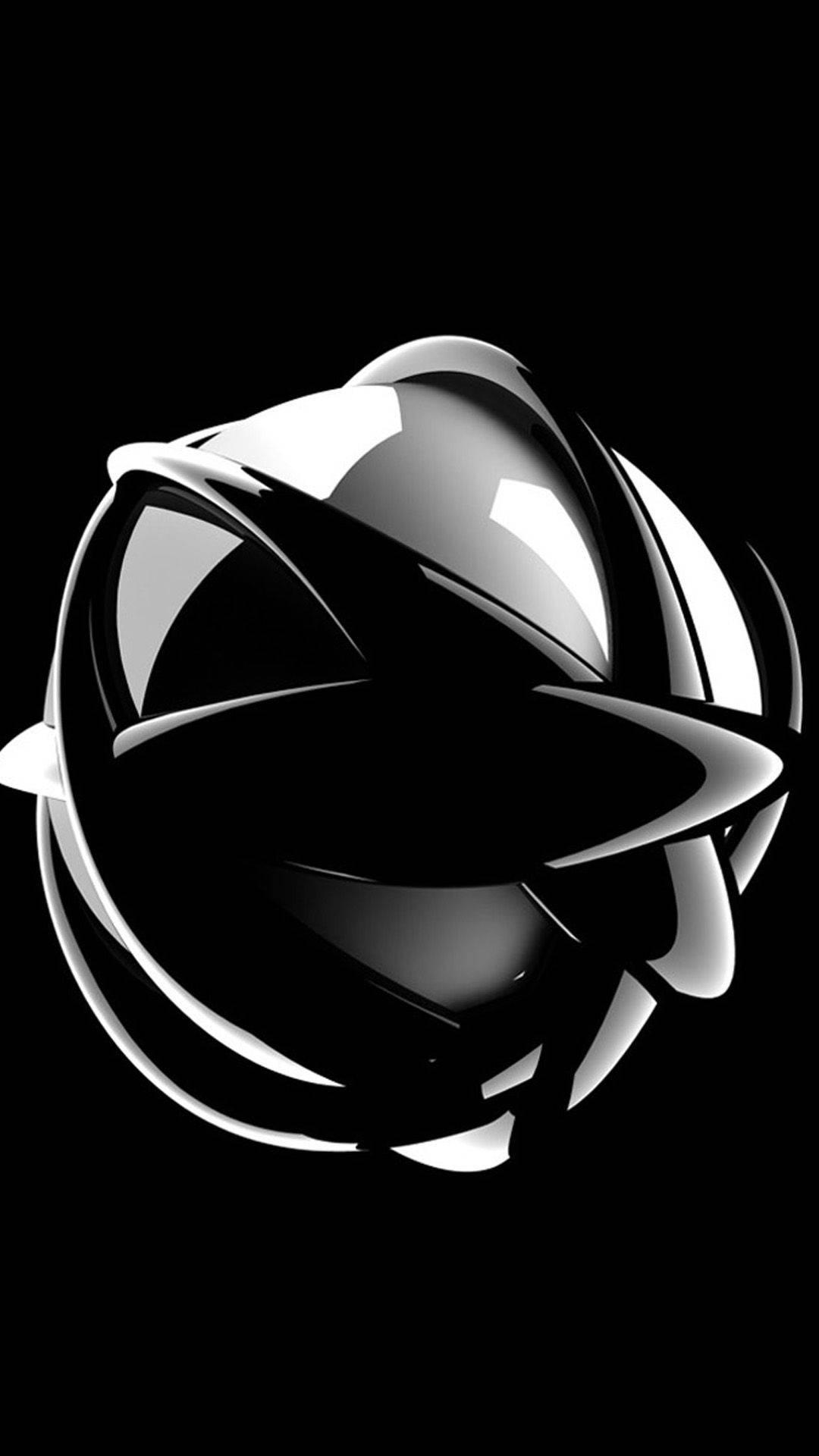 3d Iphone White Sphere — 1080x1920 wallpaper