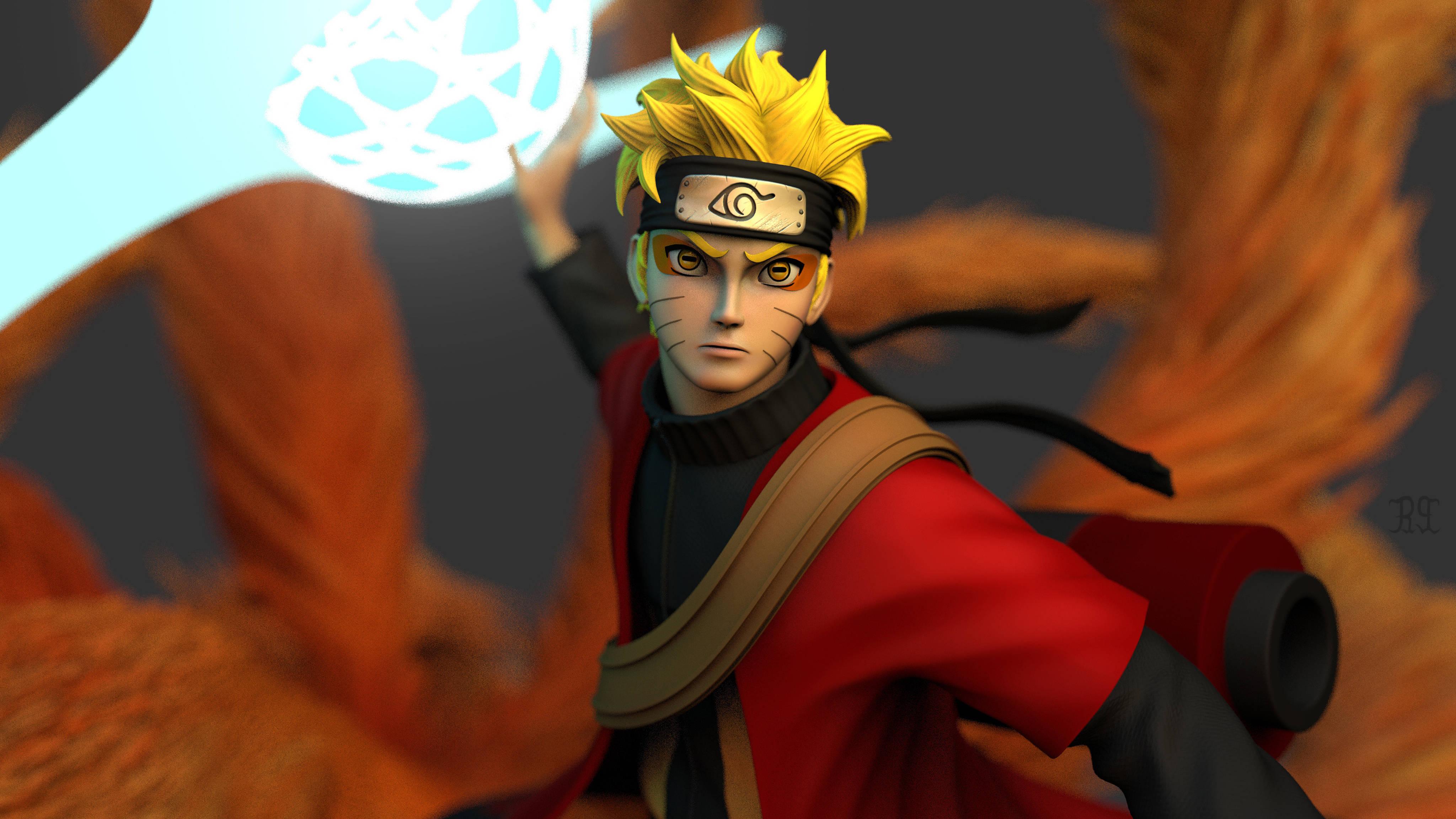 3D Naruto 4K Sage Mode