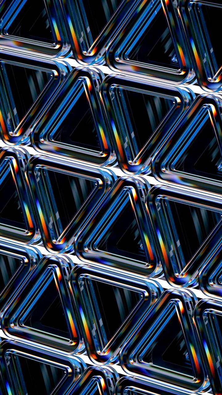 3D Phone Glass Triangles — 720x1280 wallpaper