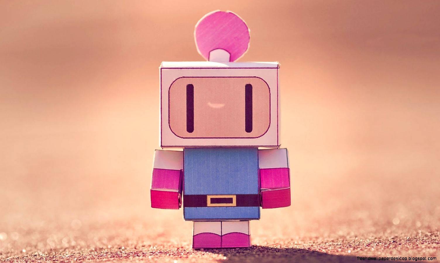 3D Robot Cute Laptop — 1504x900 wallpaper
