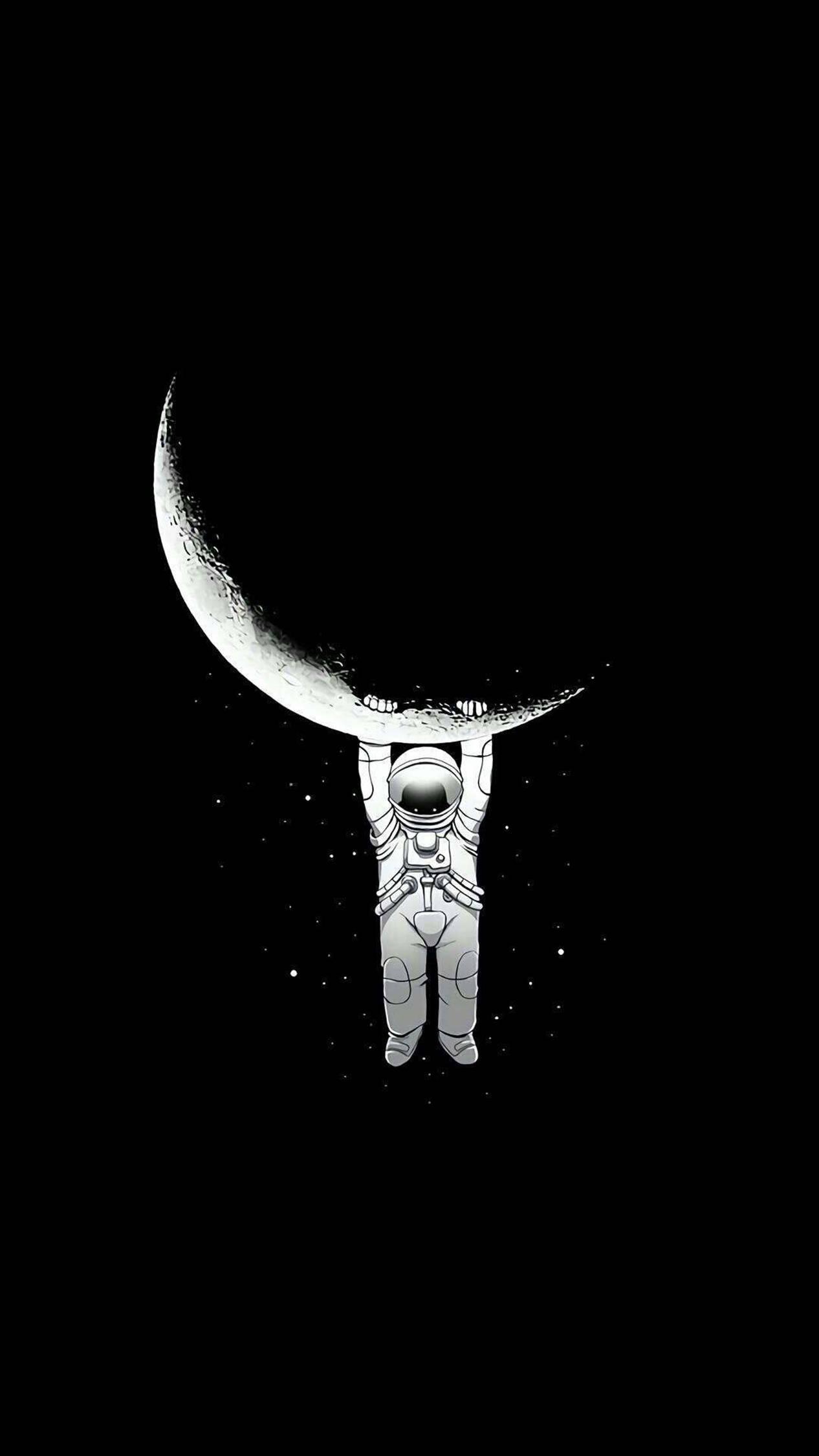 4K Android Astronaut Art — 1266x2250 wallpaper