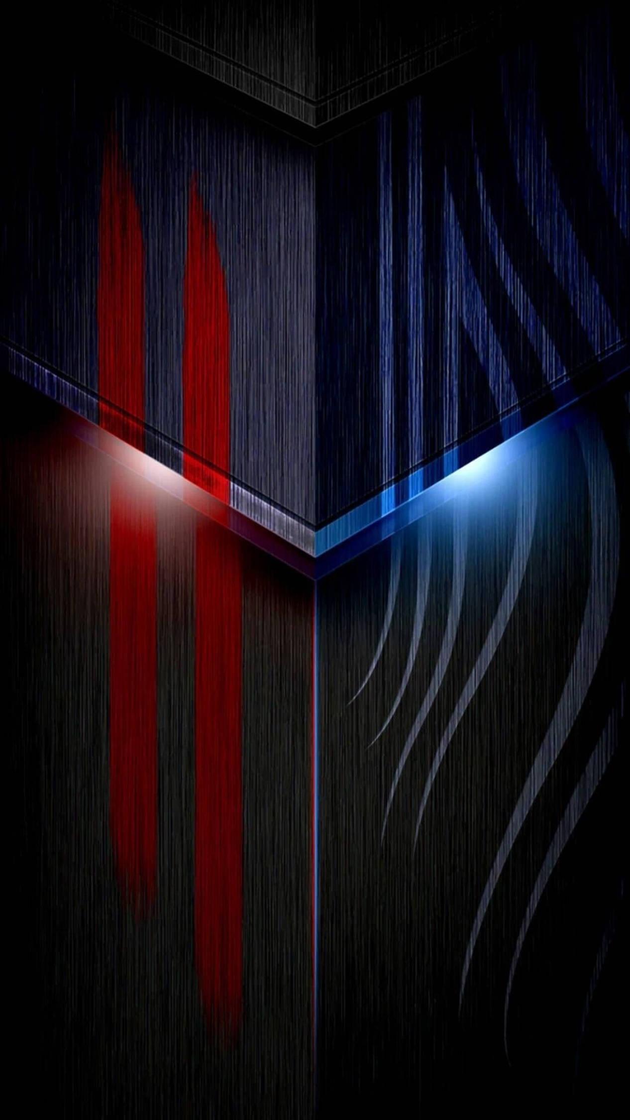 4K Android Blue Red Abstract — 1266x2250 wallpaper
