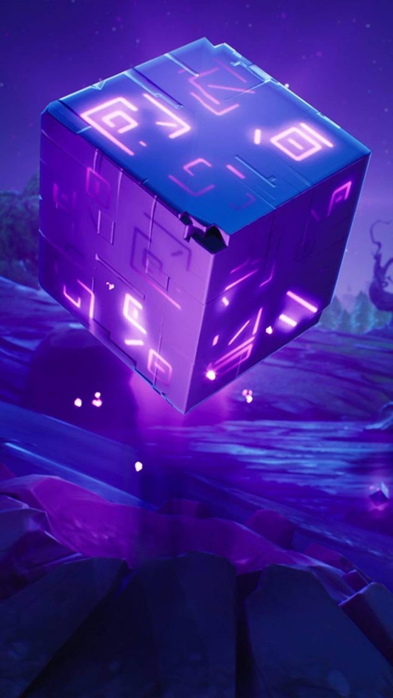 4K Android Fortnite Purple Shadow Stone — 1266x2250 wallpaper