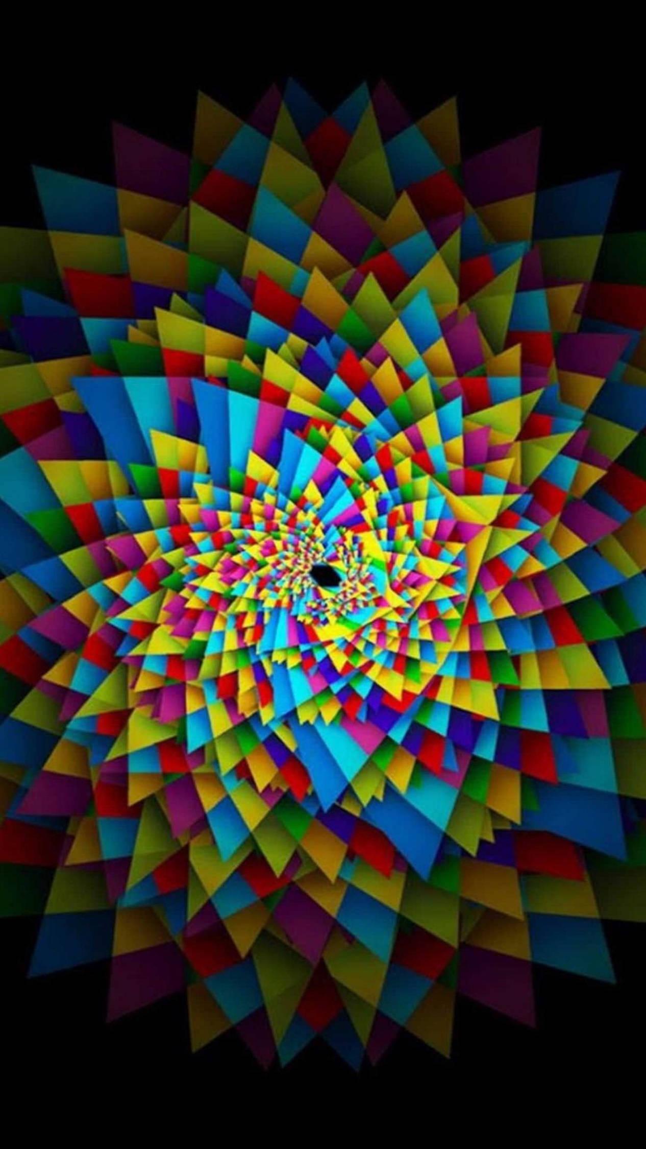 4K Android Geometric Abstract — 1266x2250 wallpaper