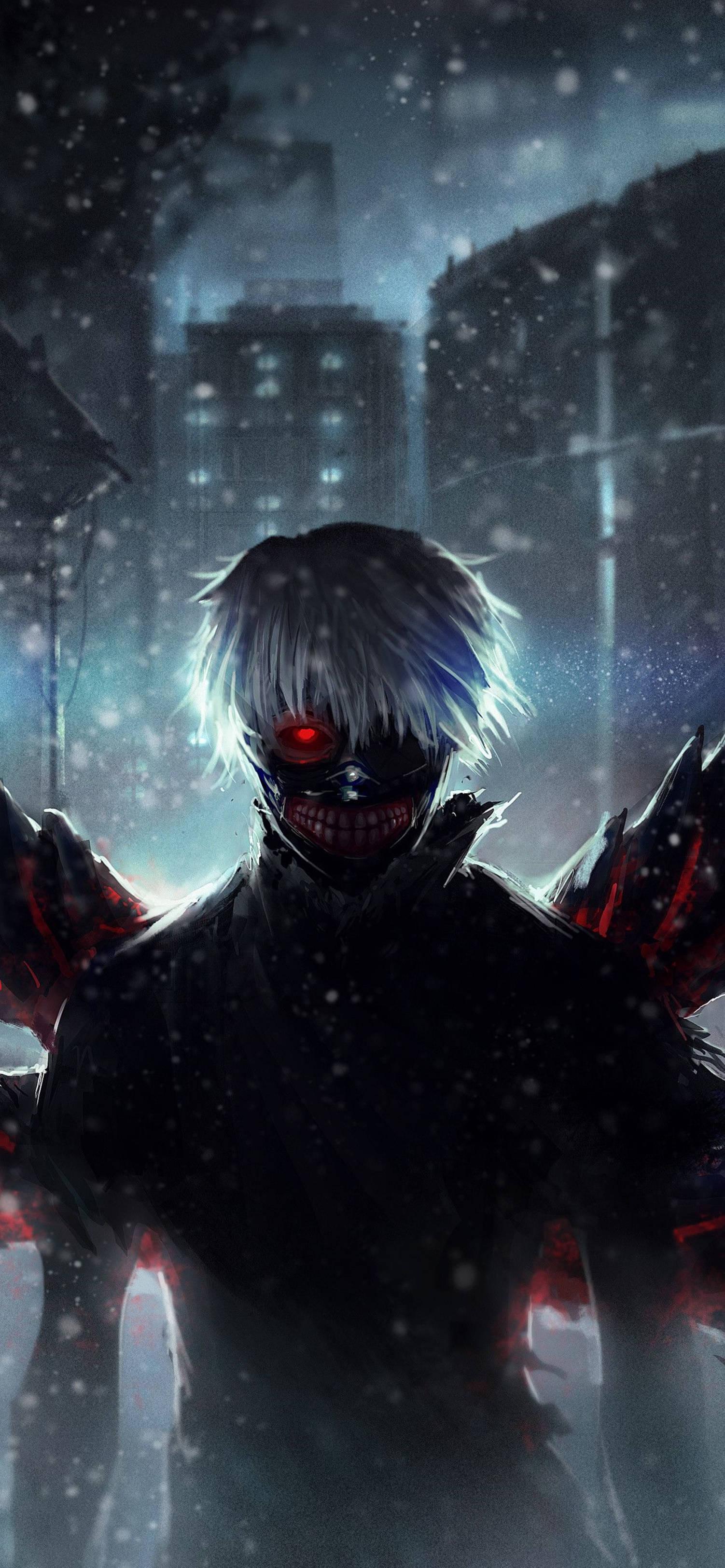 4K Anime IPhone Tokyo Ghoul Dark Ken — 1502x3250 wallpaper