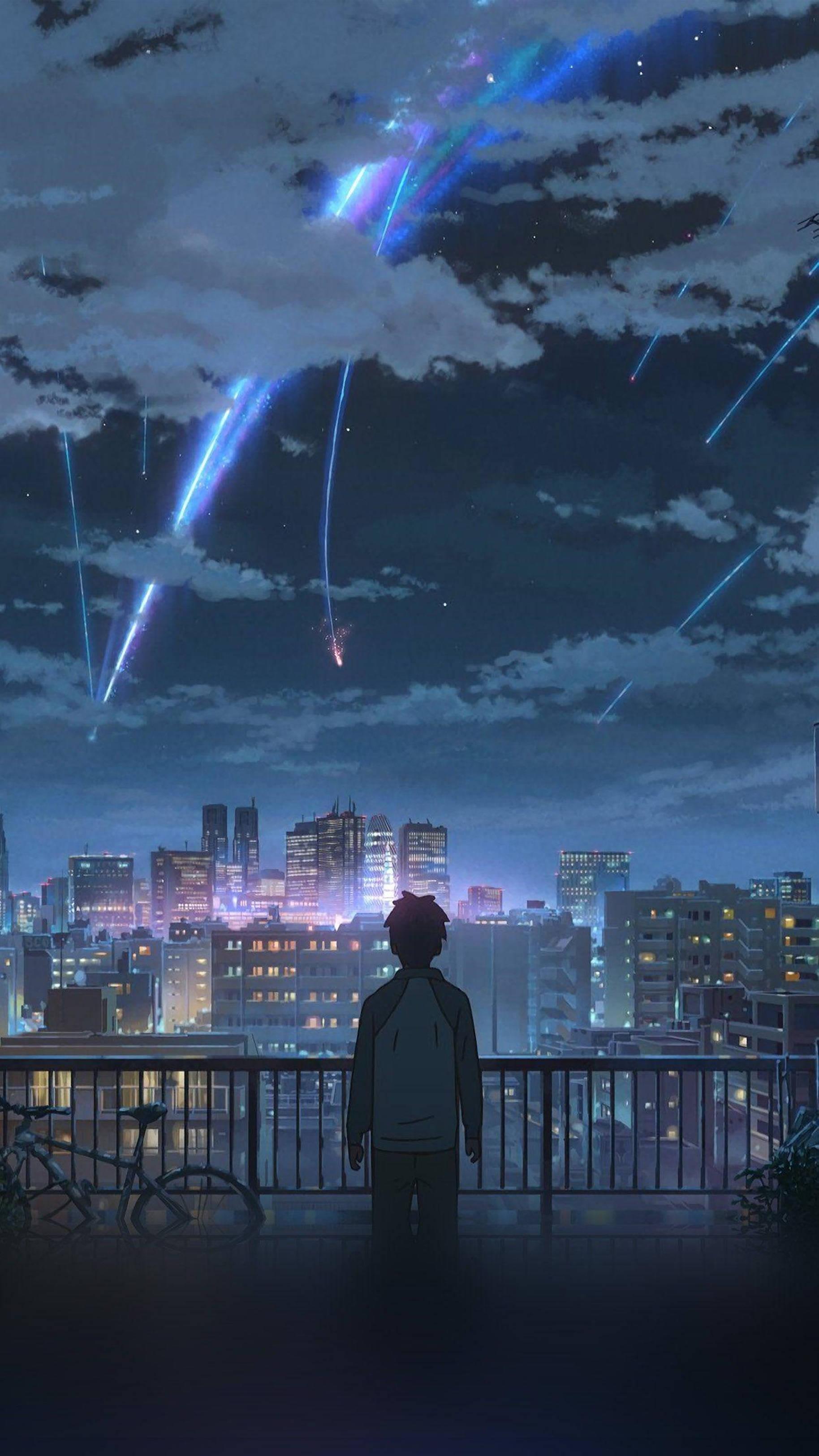 4K Anime IPhone Your Name Comet — 1828x3250 wallpaper