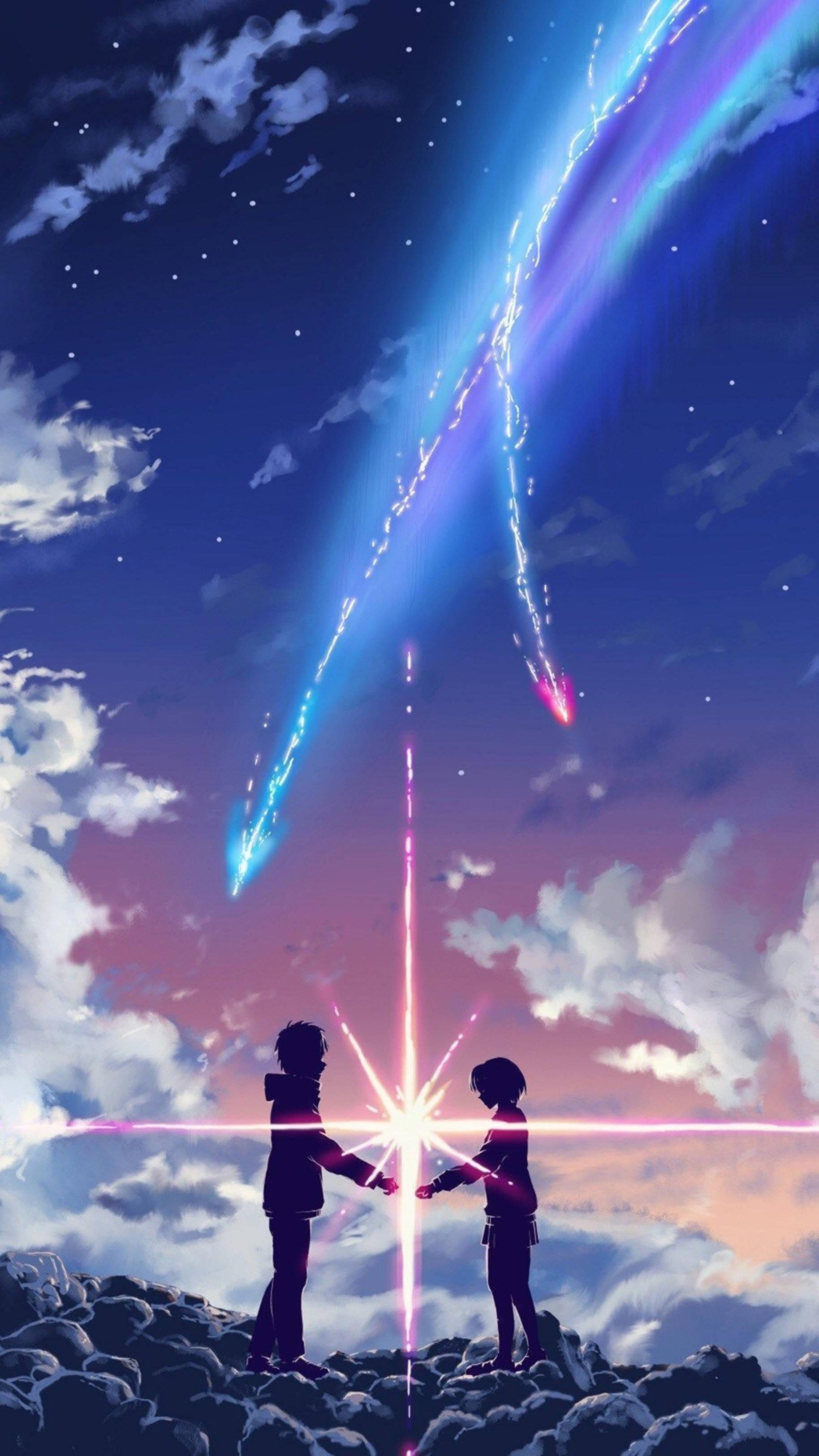 4K Anime IPhone Your Name Taki And Mitsuha — 1828x3250 wallpaper