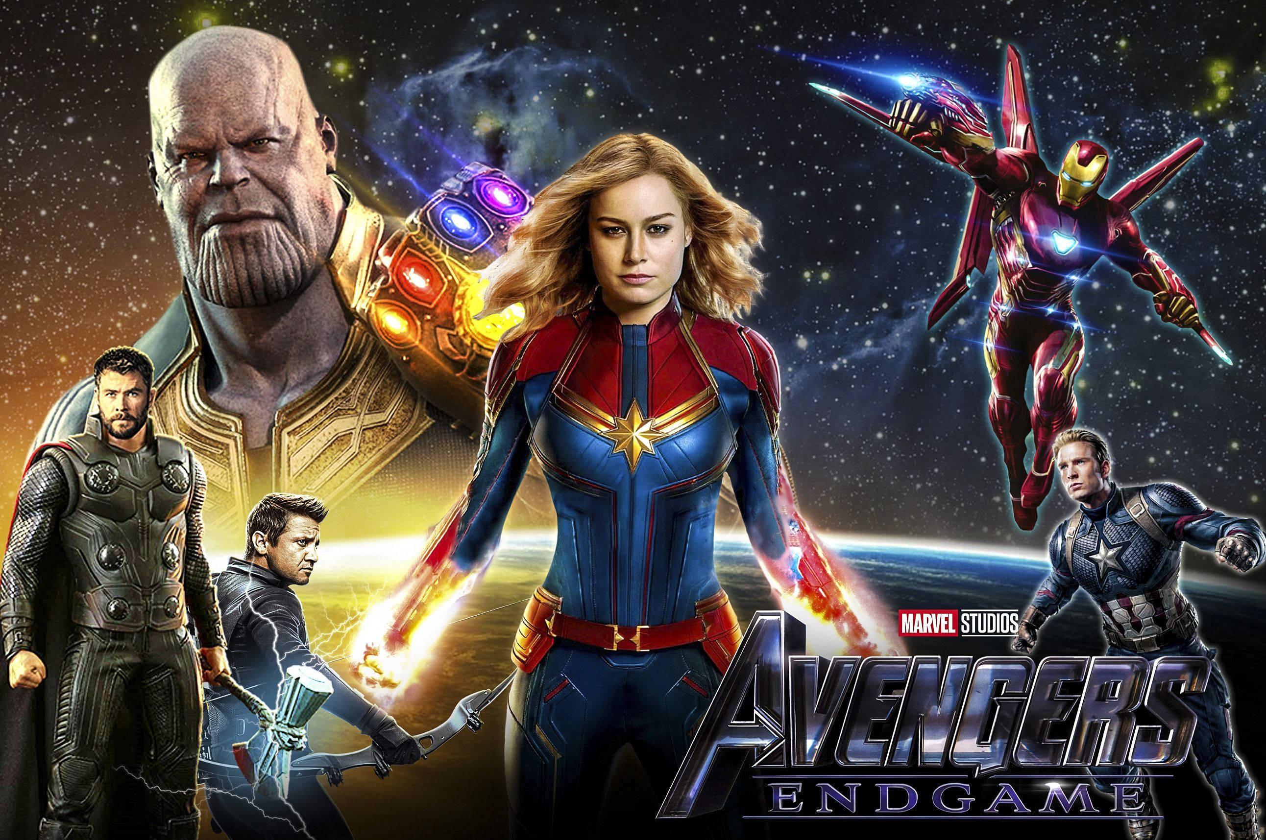 4k Avengers Captain Marvel — 2584x1716 wallpaper
