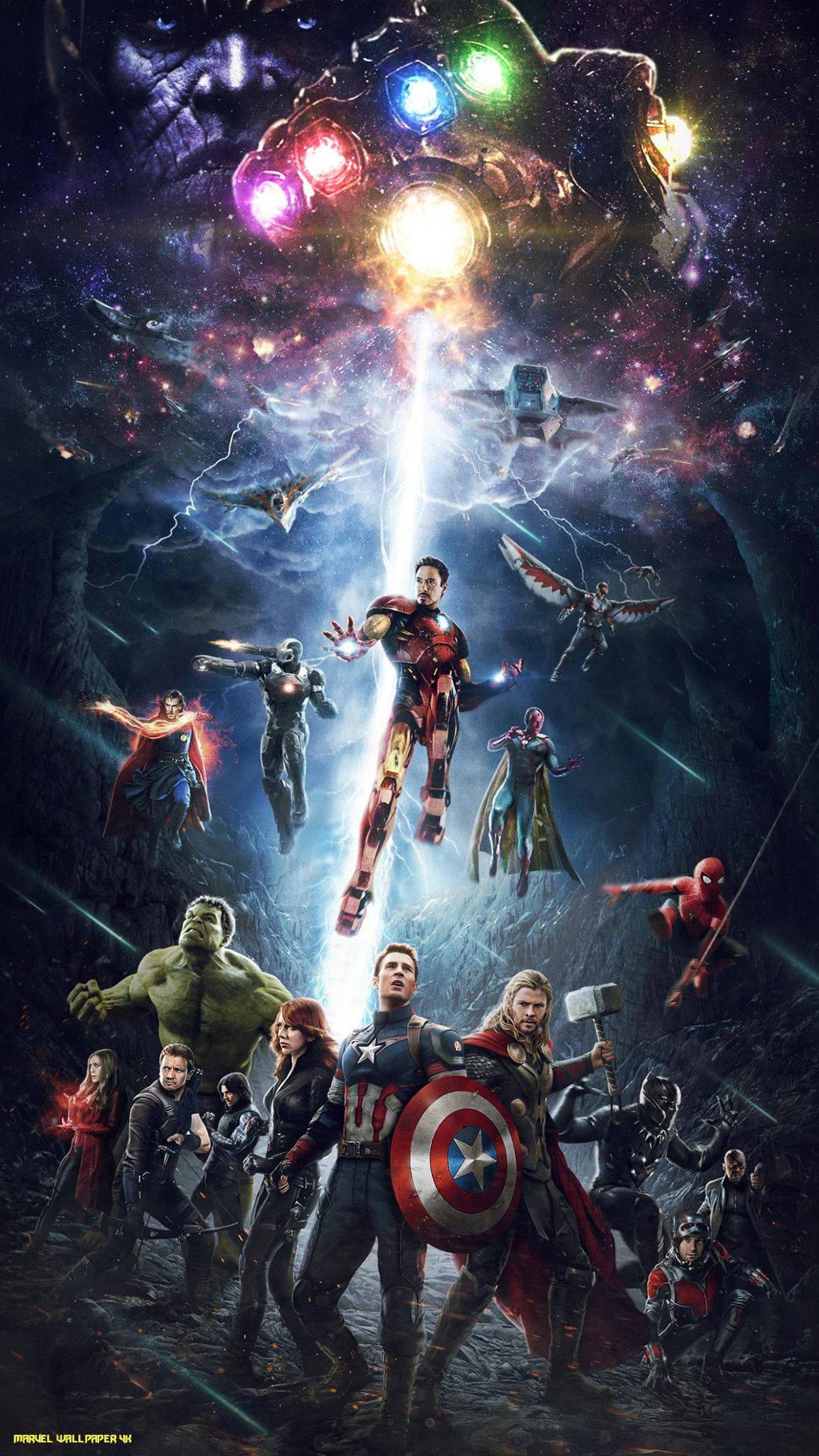 4K Avengers Infinity Gauntlet — 1204x2141 wallpaper