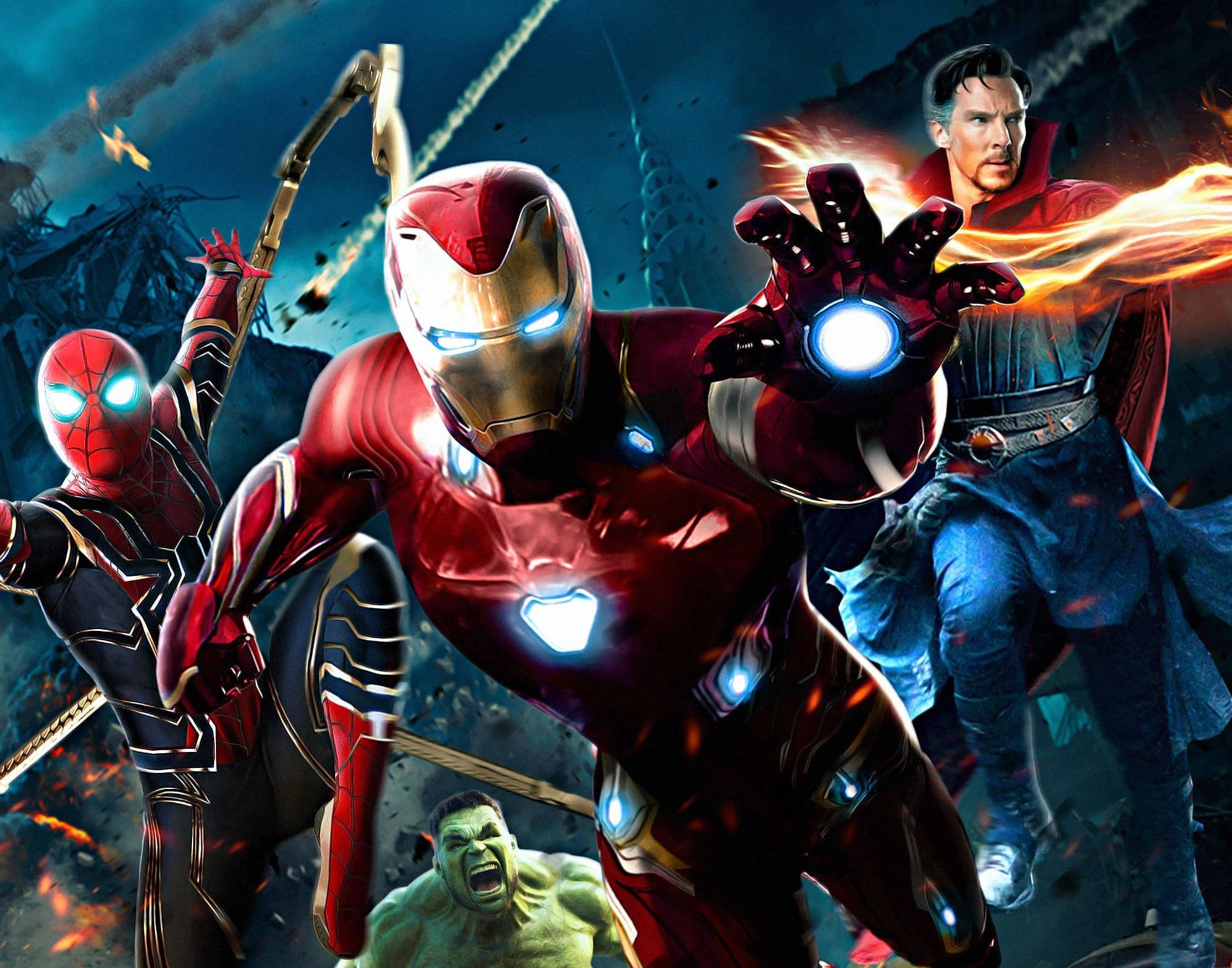 4k Avengers Red And Blue — 1996x1568 wallpaper