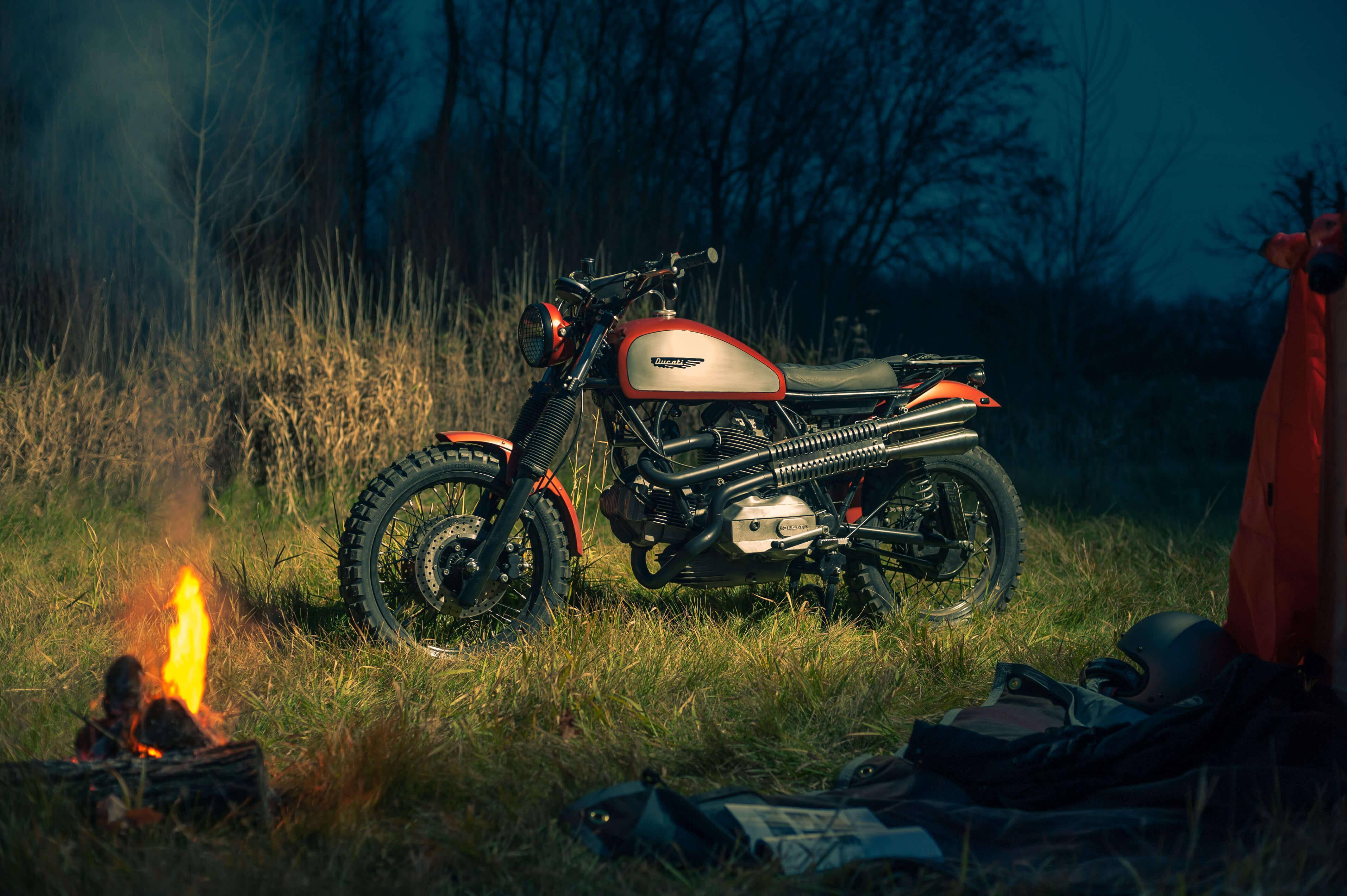 4k Bike Ducati Scrambler — 4256x2832 wallpaper