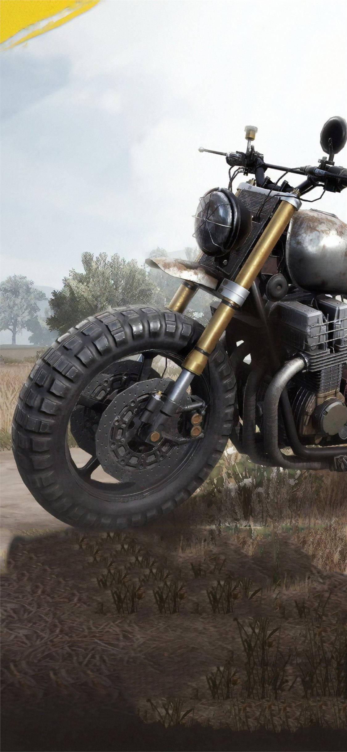 4K Bike Graphic Photo From PUBG — 1125x2436 wallpaper