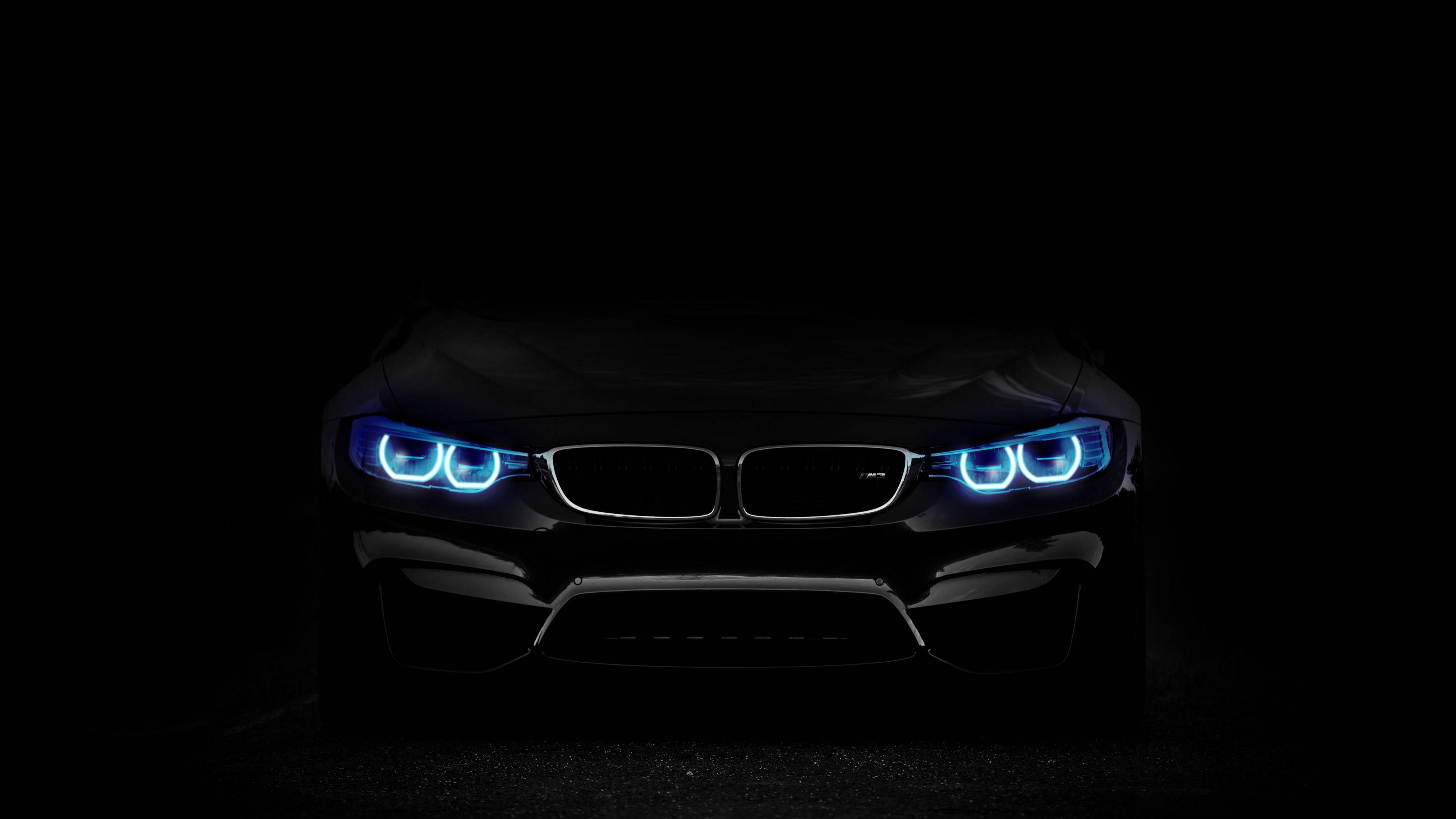 4K BMW Car In Dark — 3840x2160 wallpaper