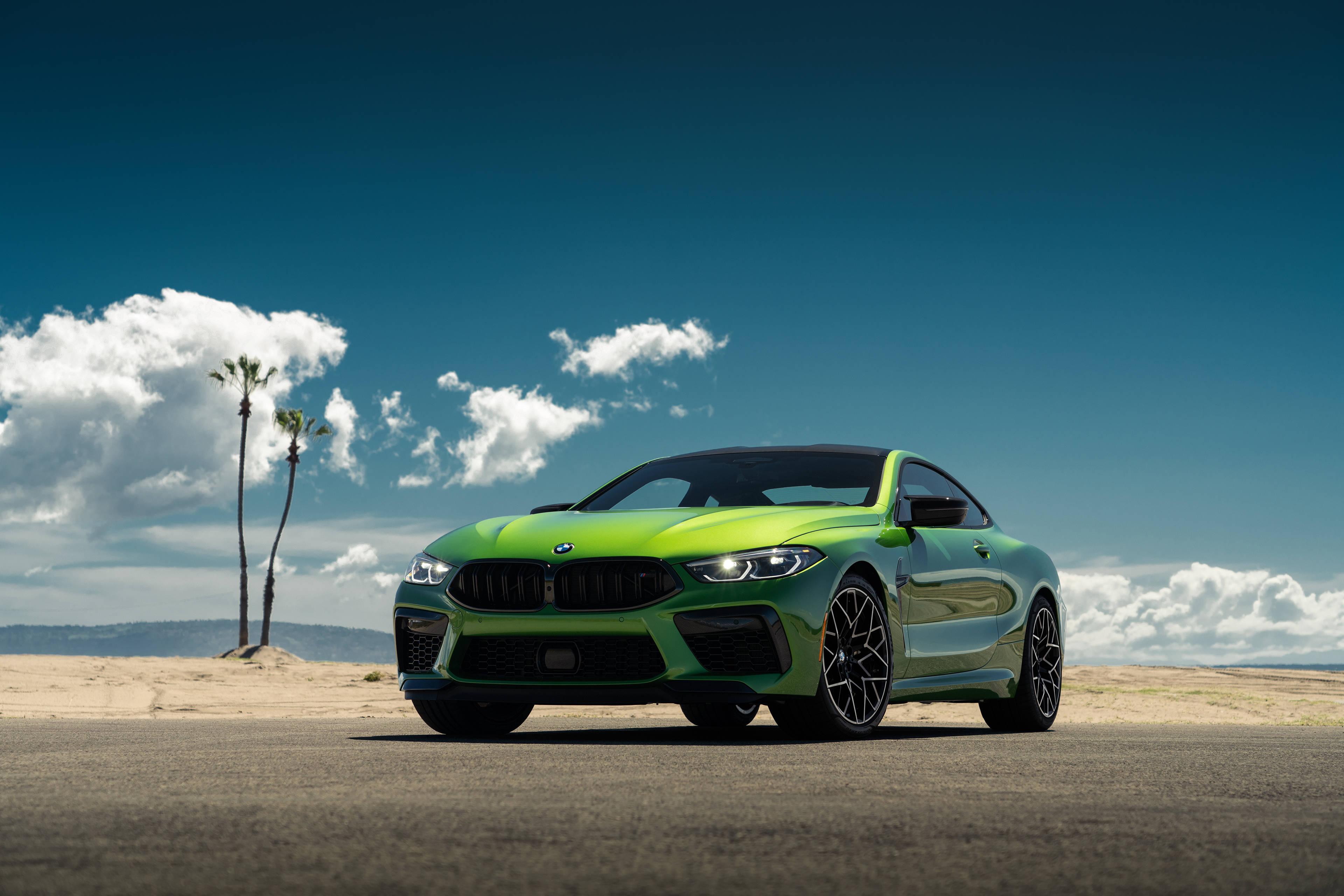4K BMW Green Car — 3840x2560 wallpaper