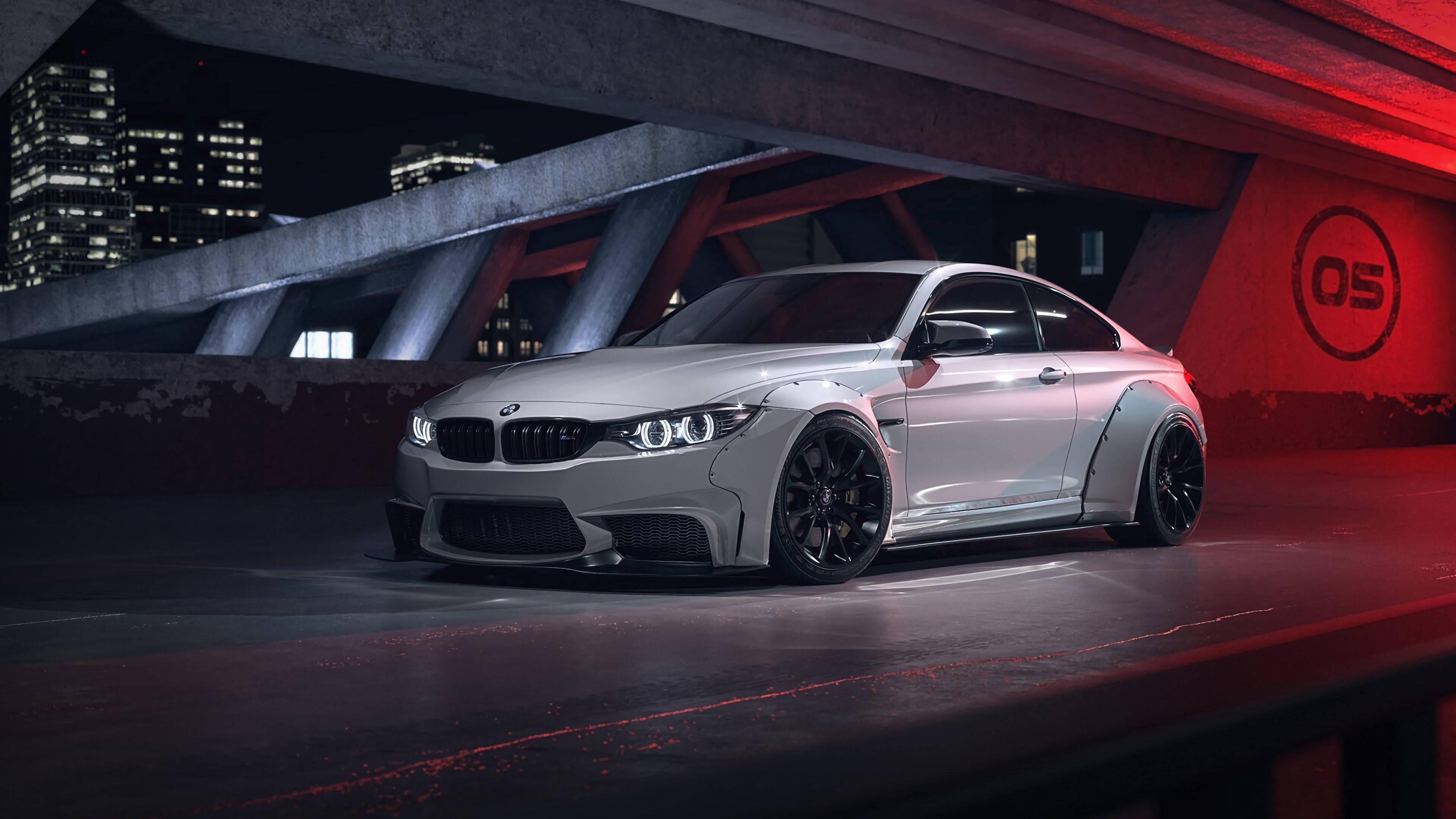 4K BMW In Underground Road — 3840x2160 wallpaper