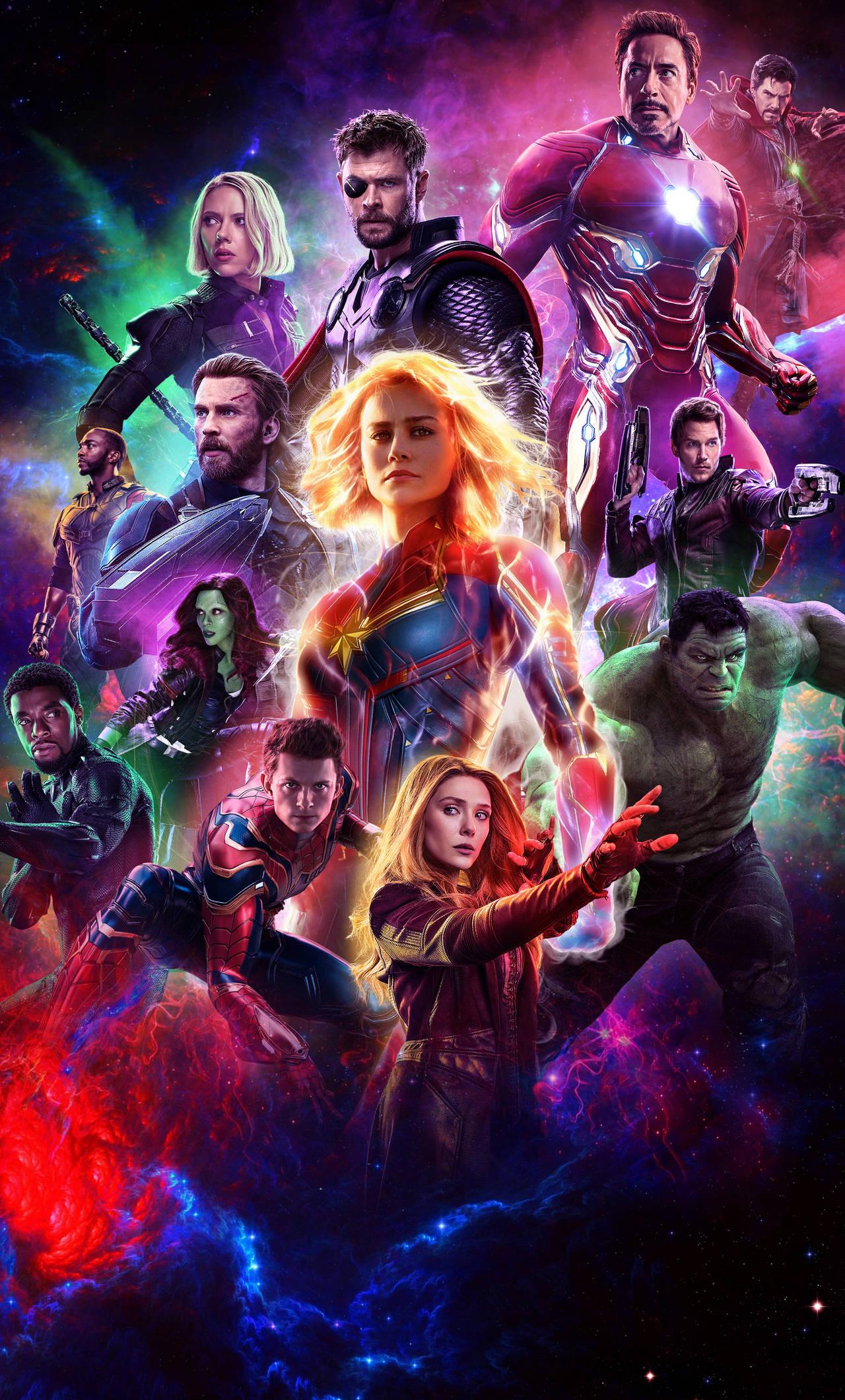 4k Captain Marvel — 1280x2120 wallpaper