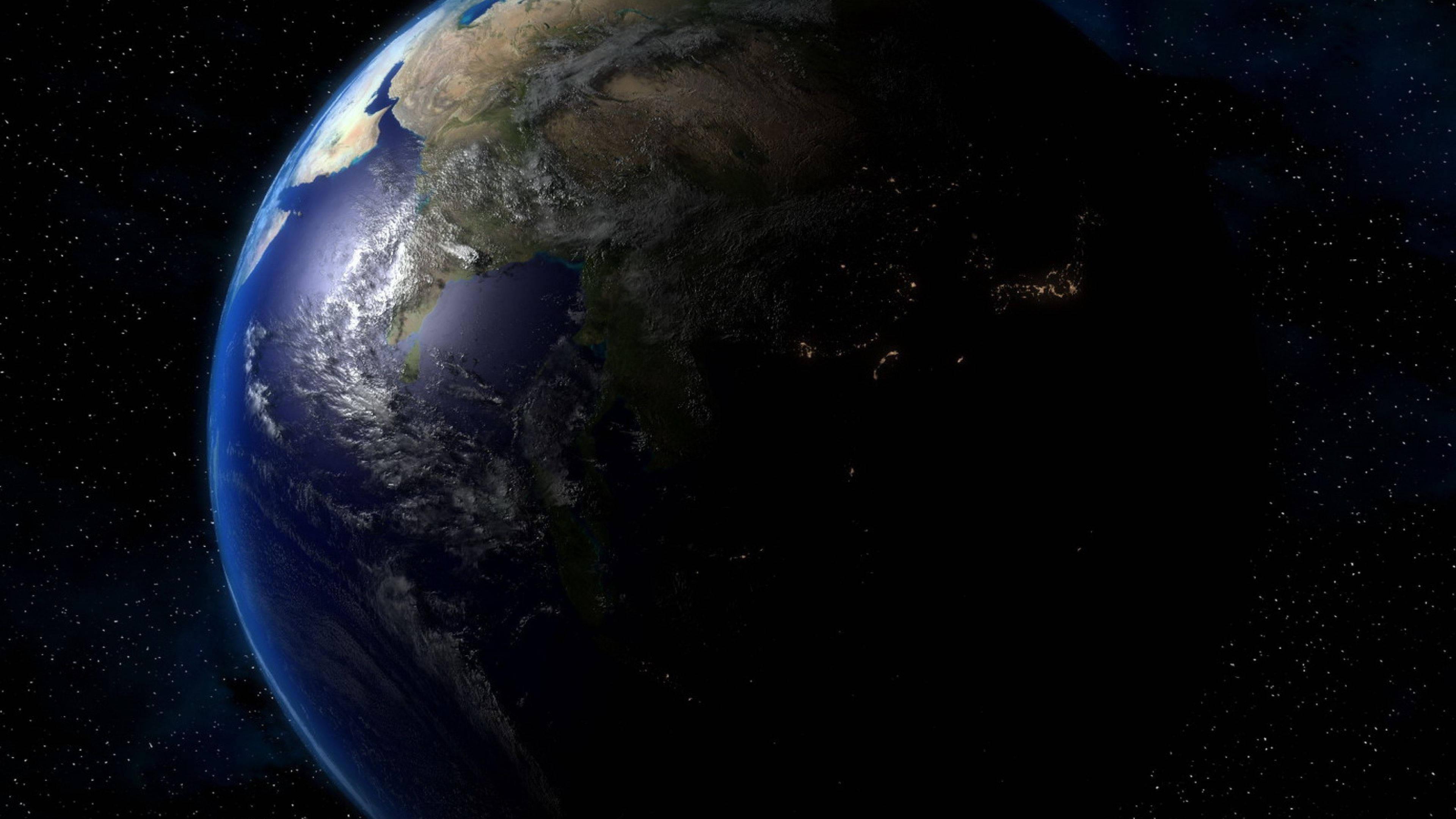 4k Earth Day And Night — 3840x2160 wallpaper