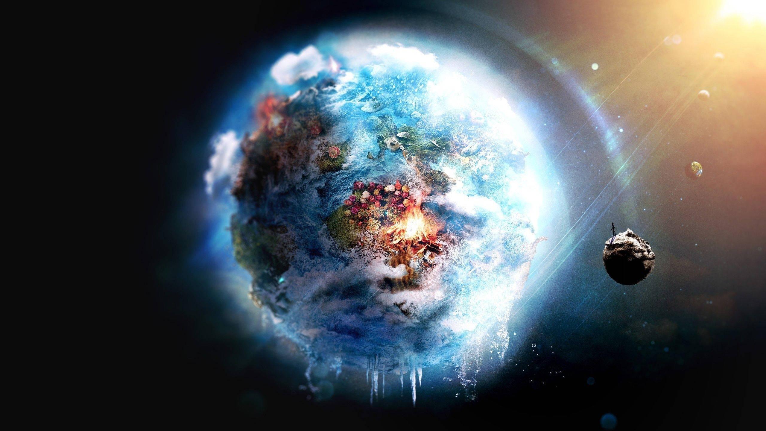 4k Earth Frozen Planet — 2560x1440 wallpaper