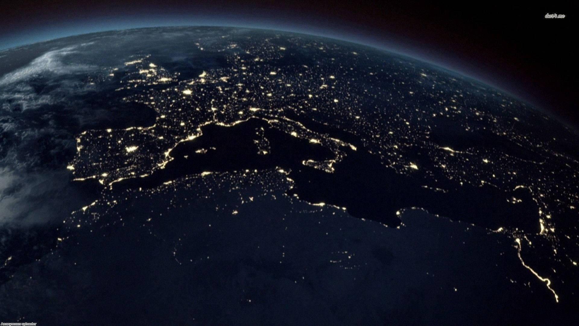 4k Earth Nights Lights — 1920x1080 wallpaper