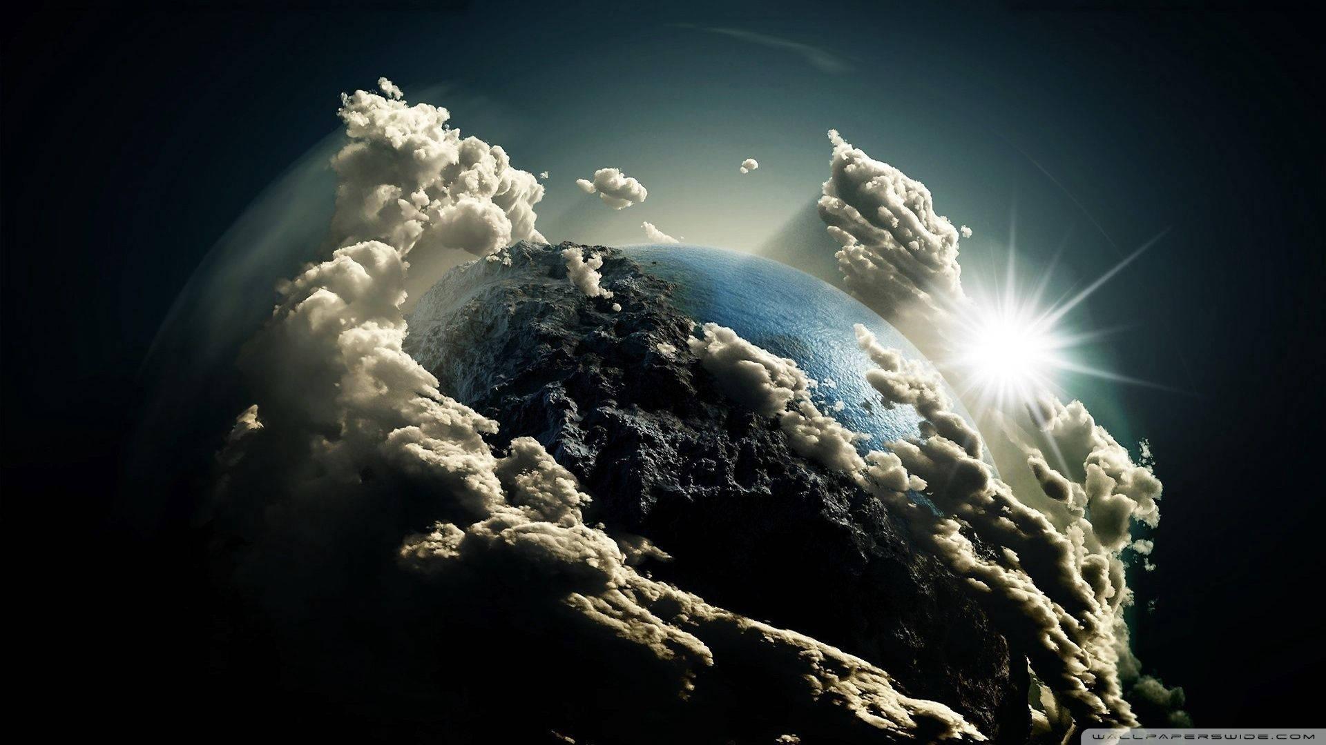 4k Earth Overcast Planet — 1920x1080 wallpaper
