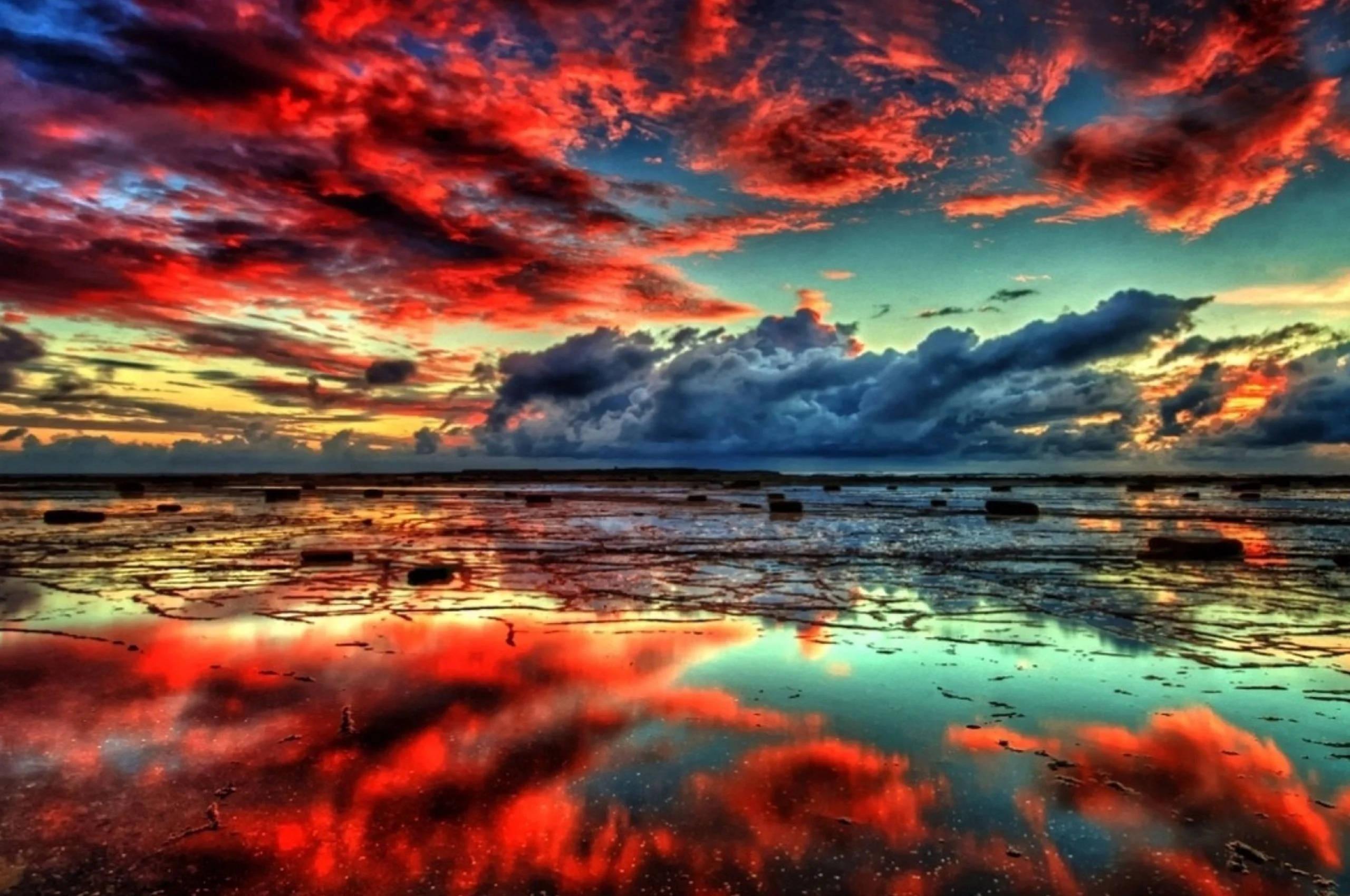 4k Ipad Red Sky — 2560x1700 wallpaper