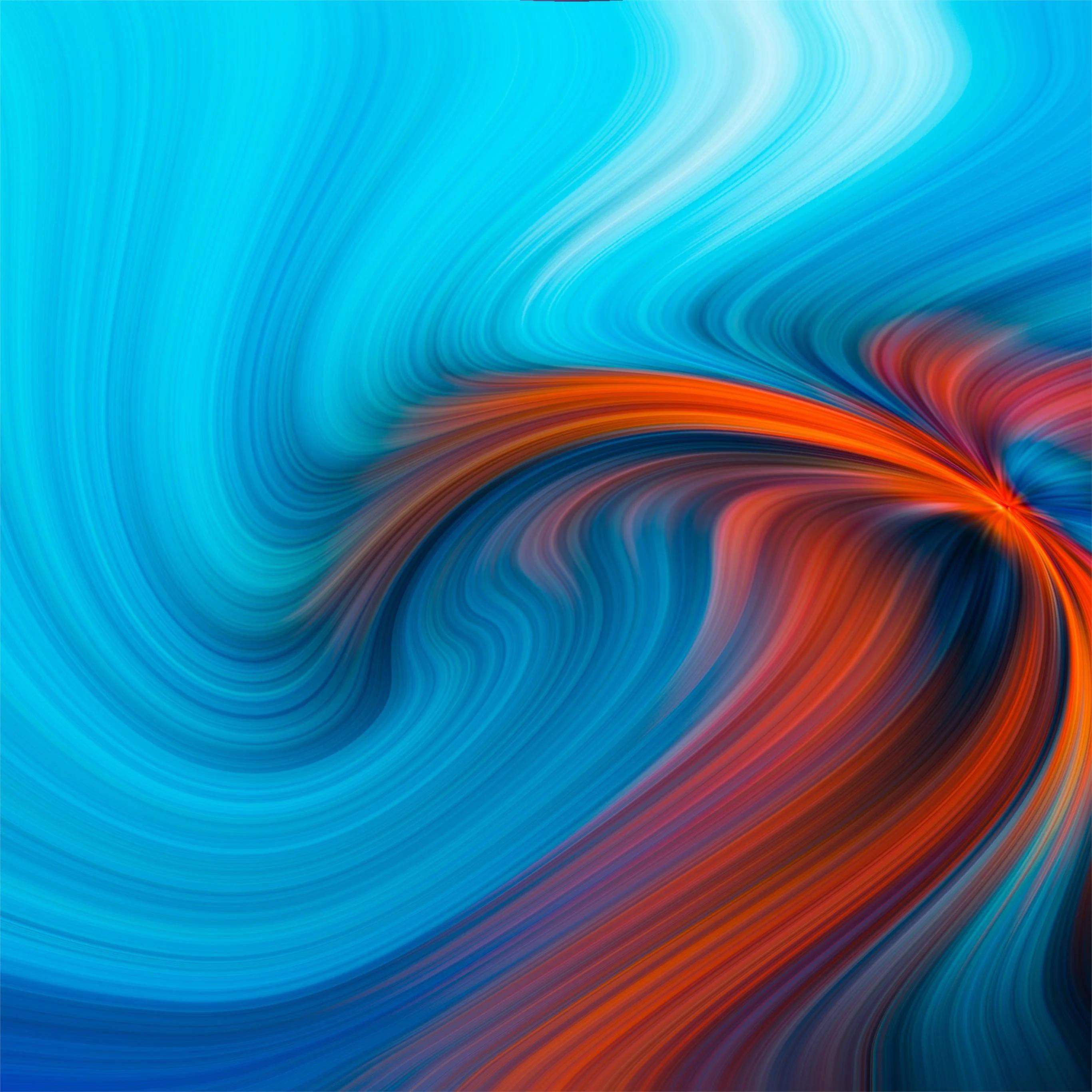 4k Ipad Swirl Art — 2732x2732 wallpaper