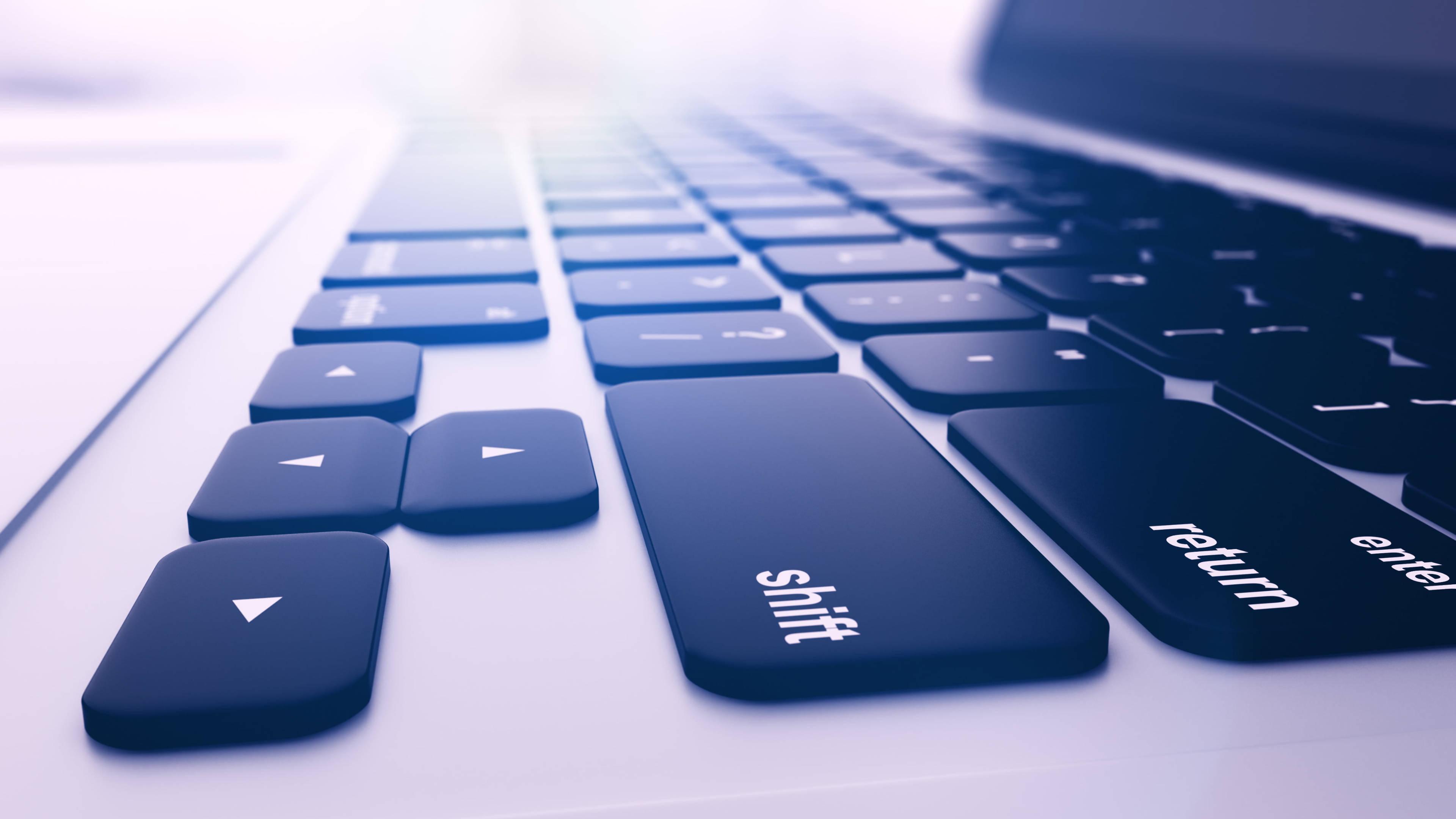 4K Laptop Close-Up Keyboard — 3840x2160 wallpaper