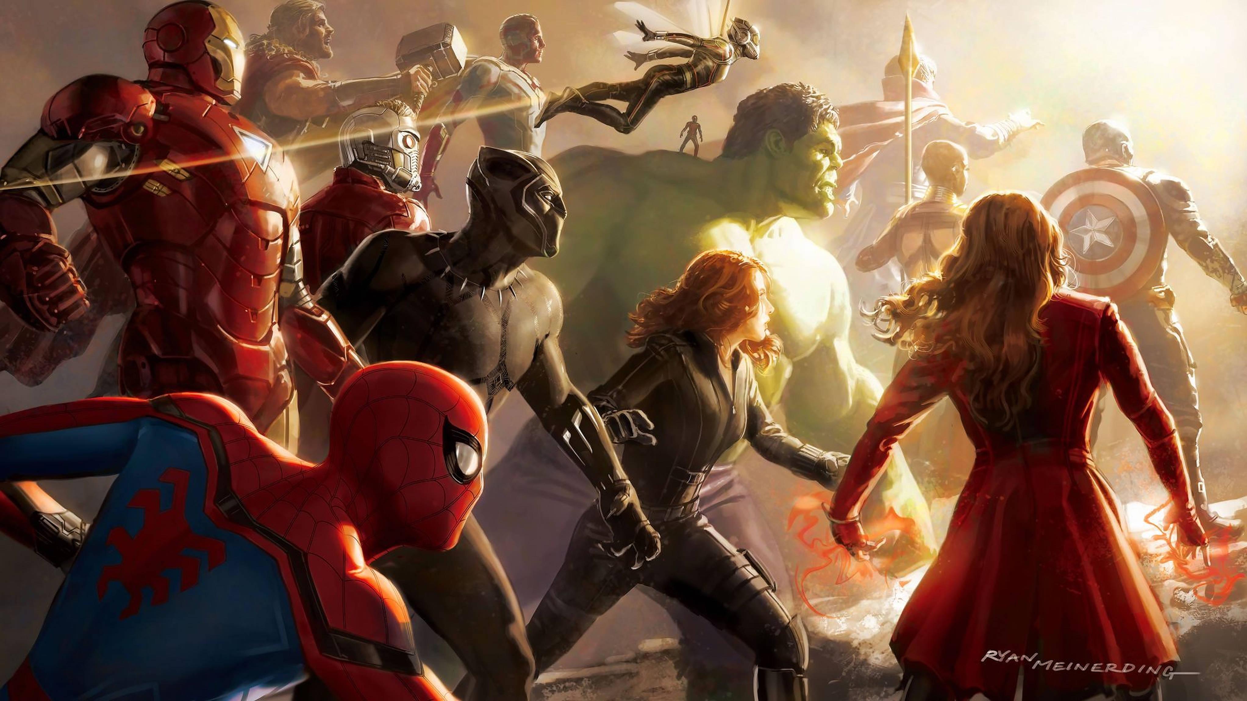 4k Marvel Fan Art — 4090x2300 wallpaper