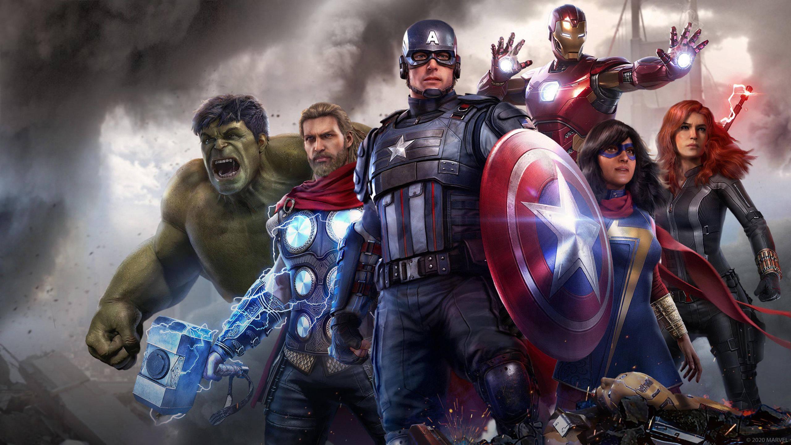 4k Marvel Game Poster — 2560x1440 wallpaper