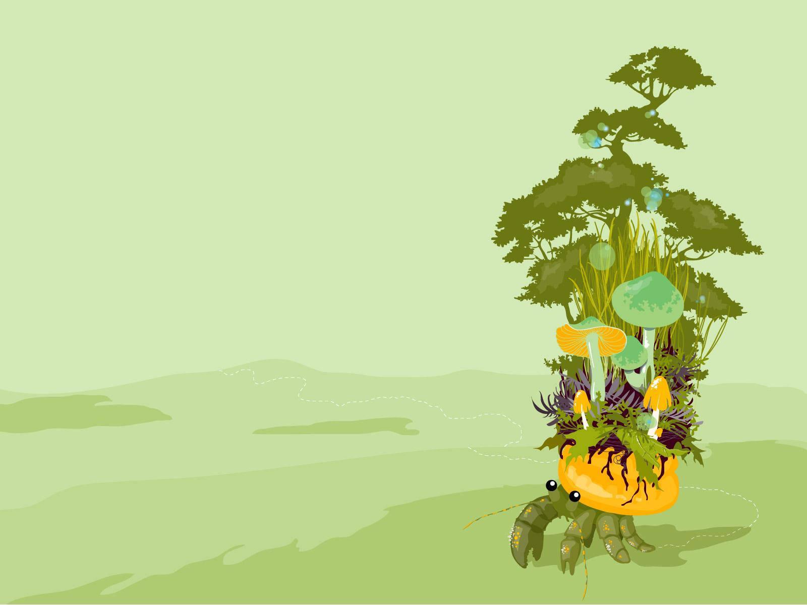 4k Nature Crab Art — 1600x1200 wallpaper