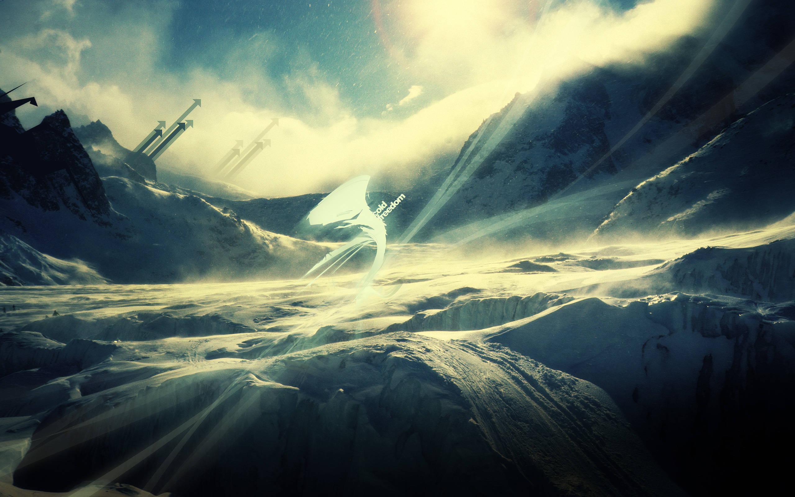 4k Nature Icy Hills — 2560x1600 wallpaper