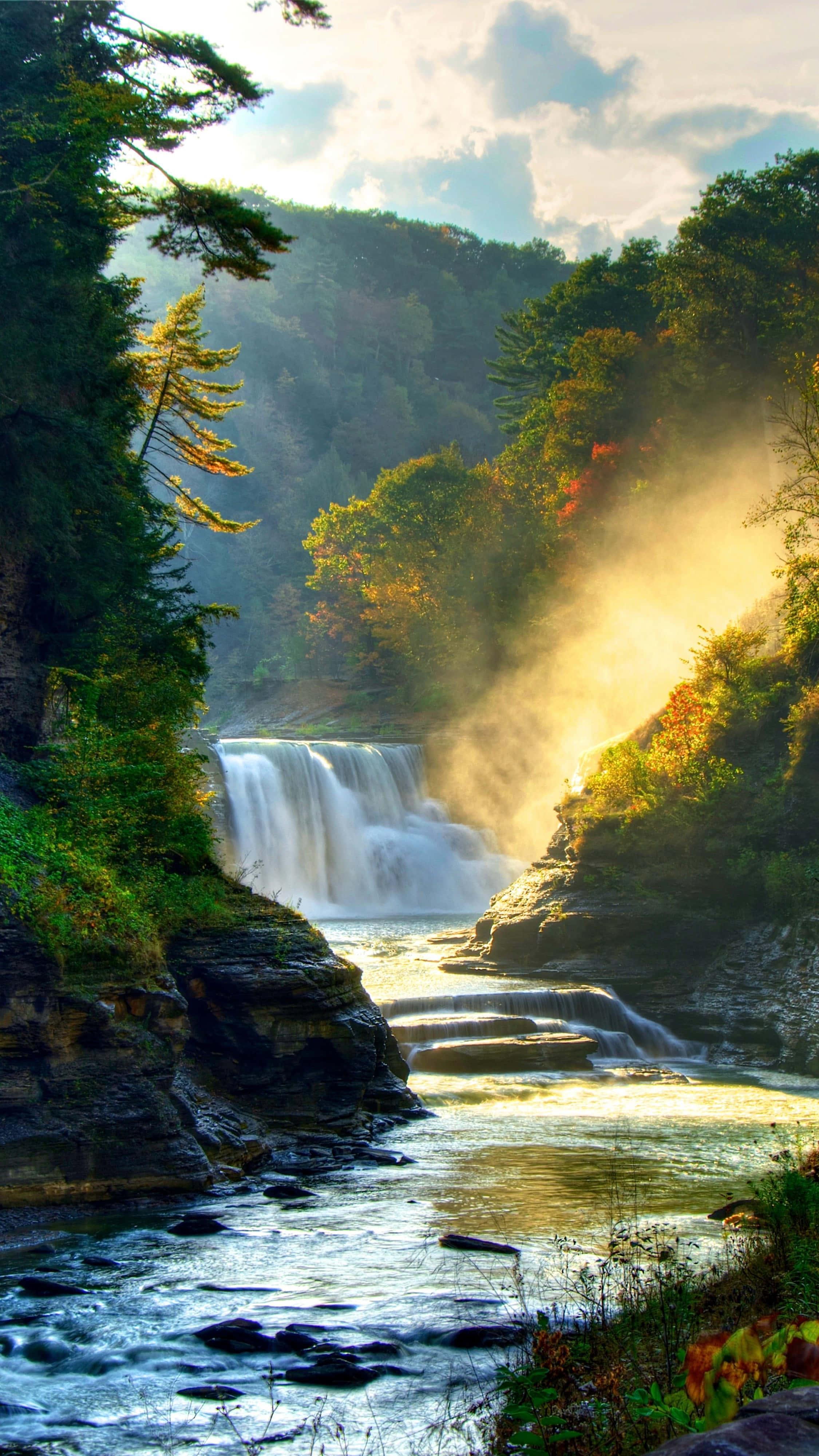 4k Nature Iphone Waterfalls — 2250x4000 wallpaper