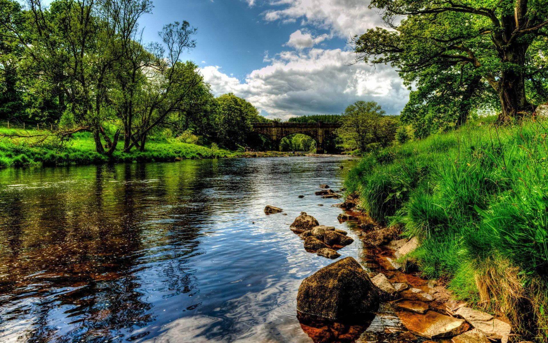 4k Nature Riverside — 1920x1200 wallpaper