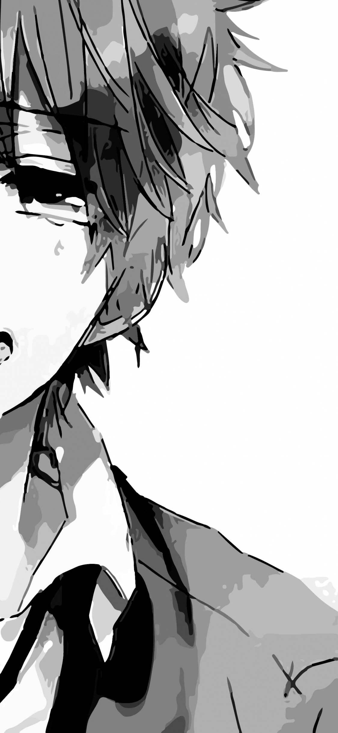 4K Phone Background Anime Boy Crying — 1125x2436 wallpaper