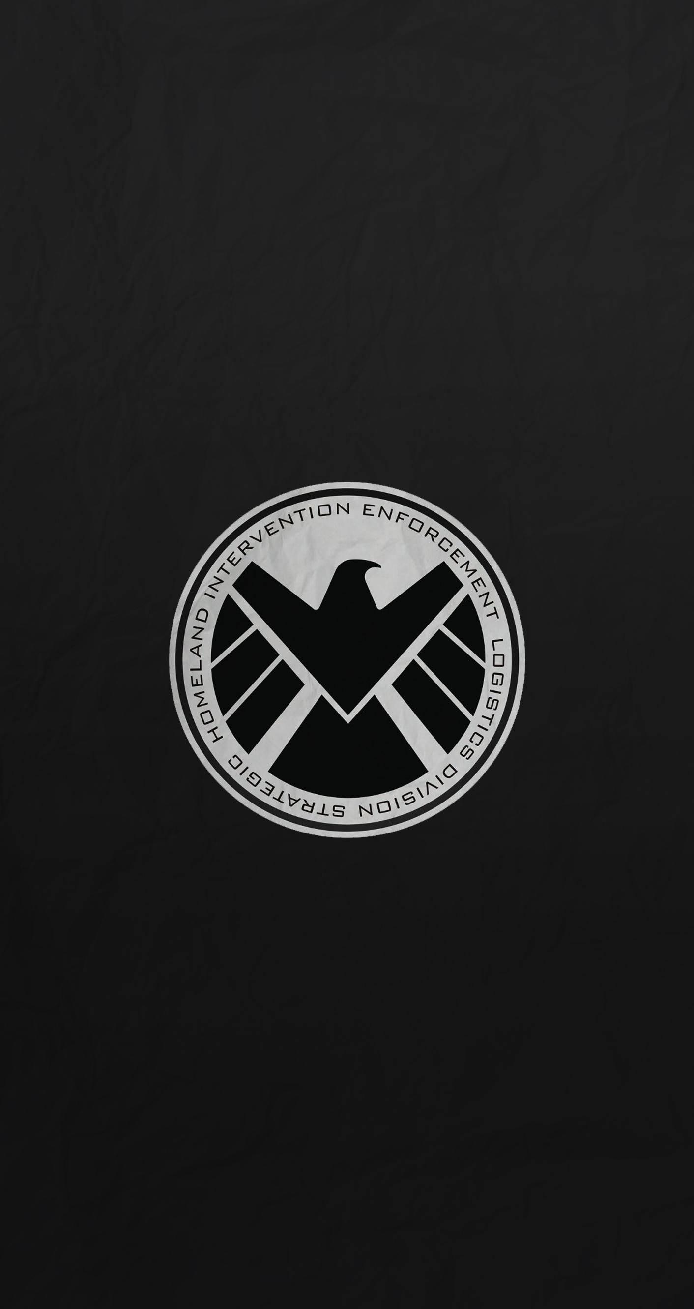 4K Phone Background SHIELD Logo — 1412x2662 wallpaper