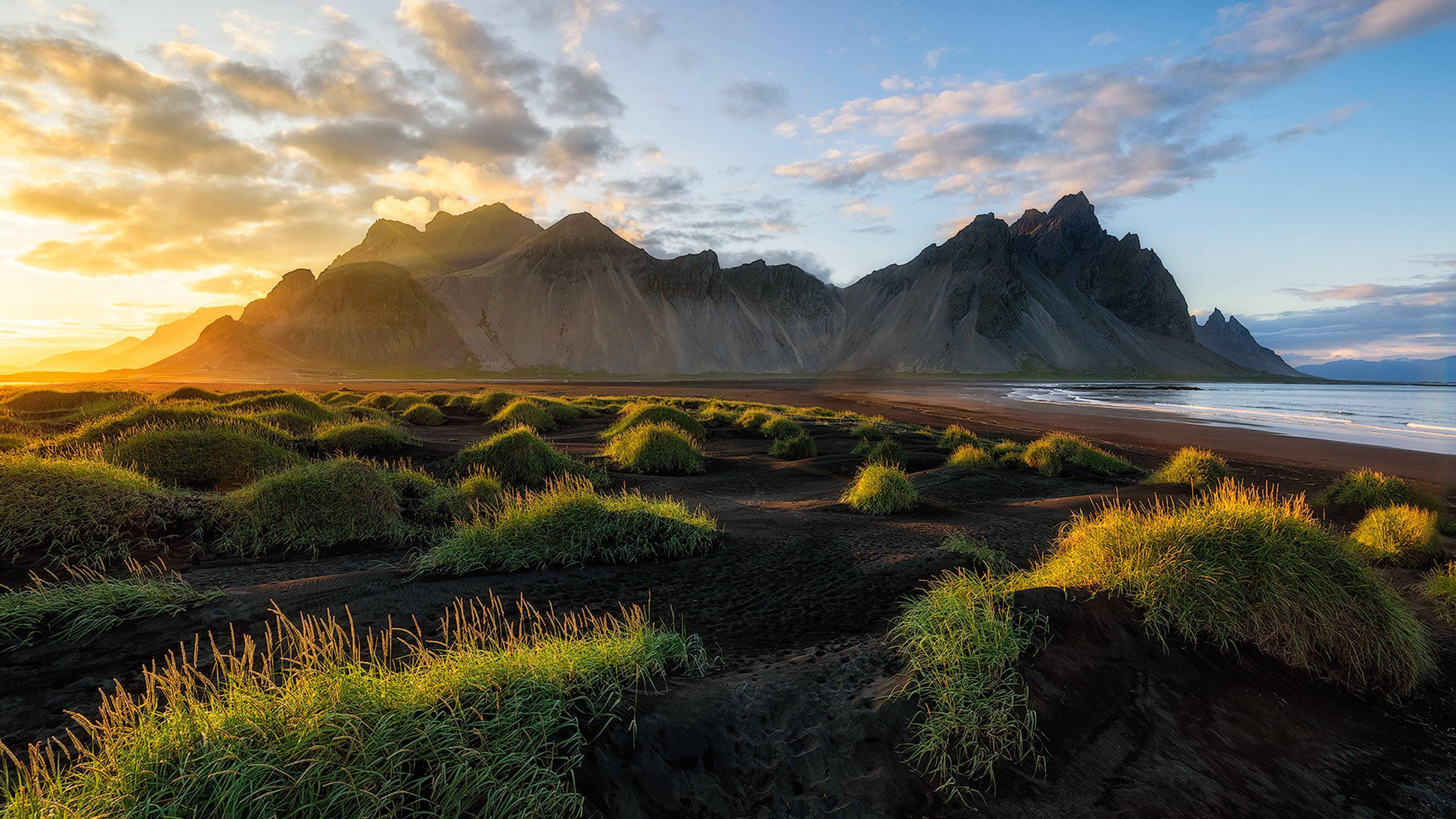 4k Ultra Hd Black Sand Beach — 3840x2160 wallpaper