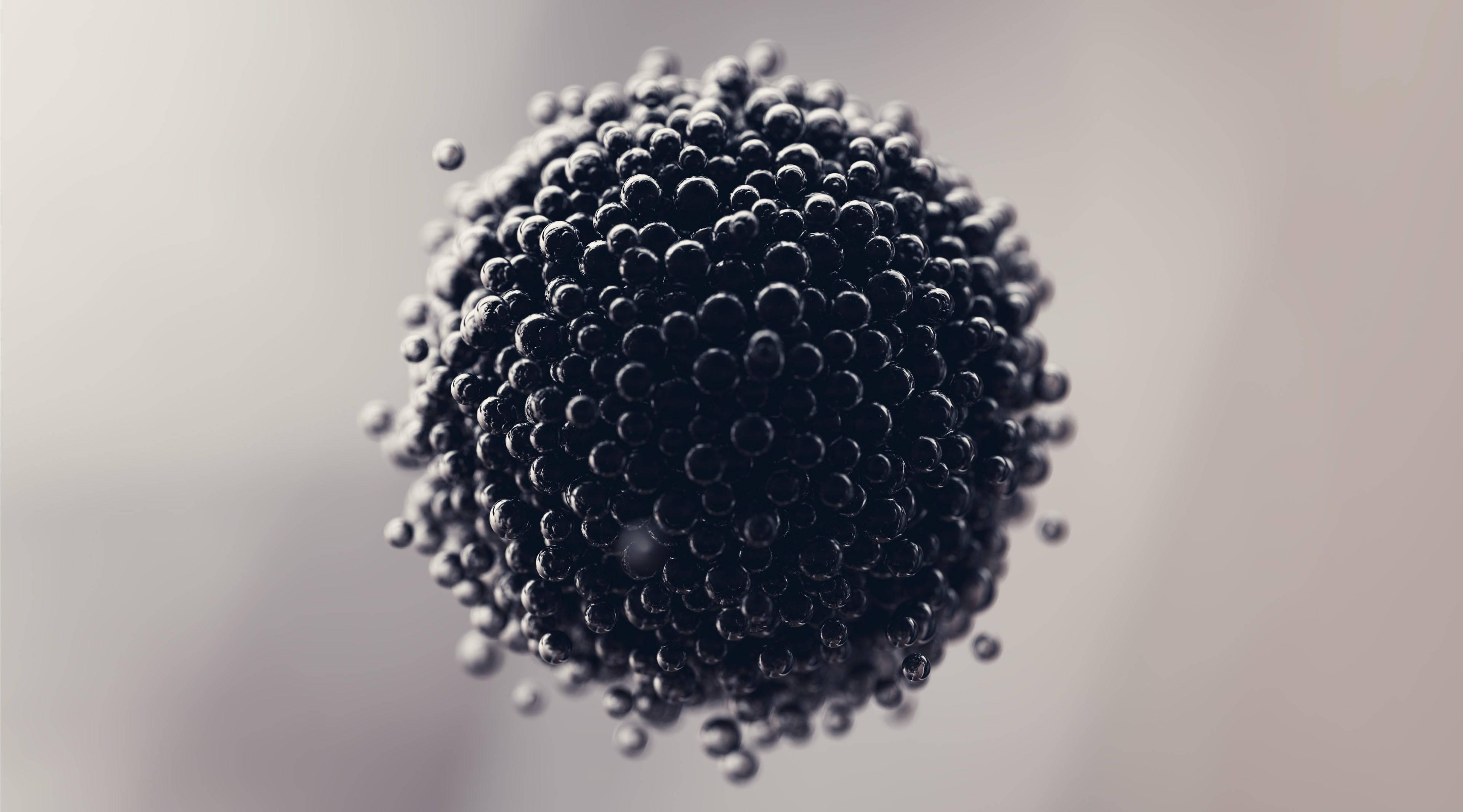 4K Ultra HD Dark Bubbles — 3840x2133 wallpaper