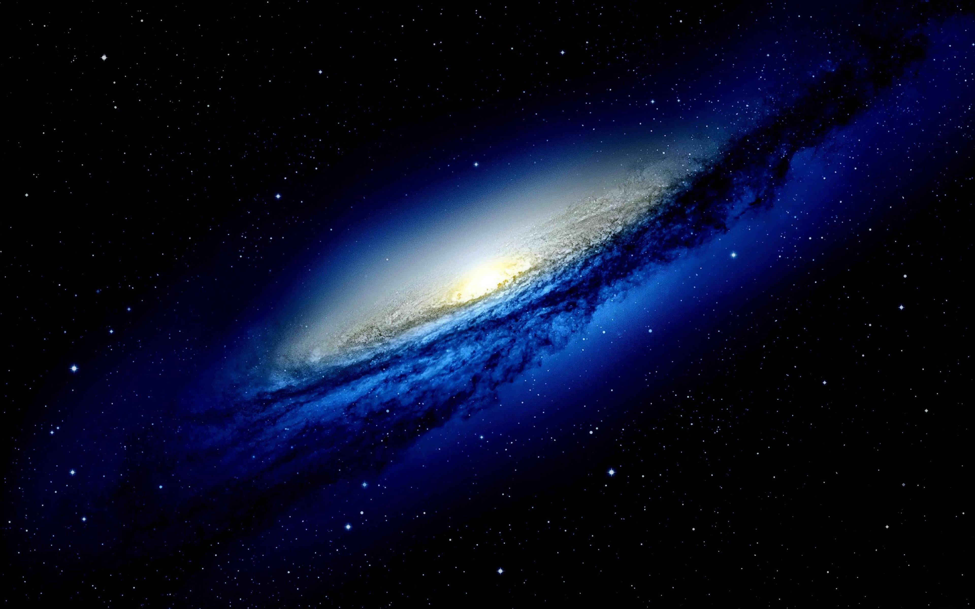 4k Ultra Hd Galaxy Blue Dust — 3840x2400 wallpaper