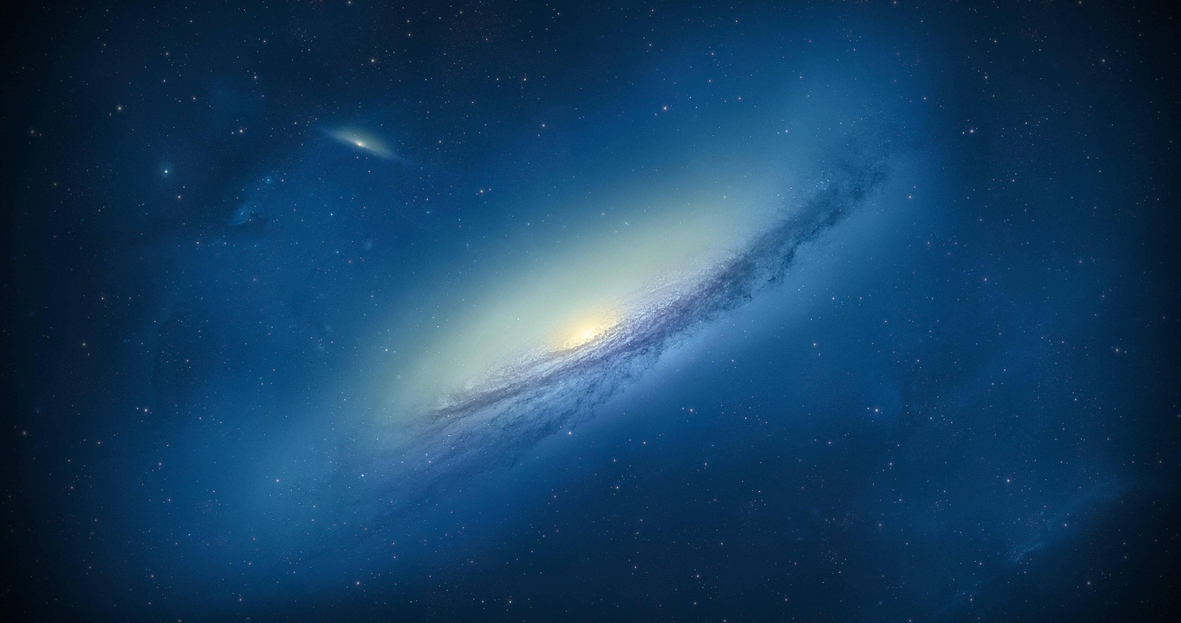 4k Ultra Hd Galaxy Blue Space — 4096x2160 wallpaper