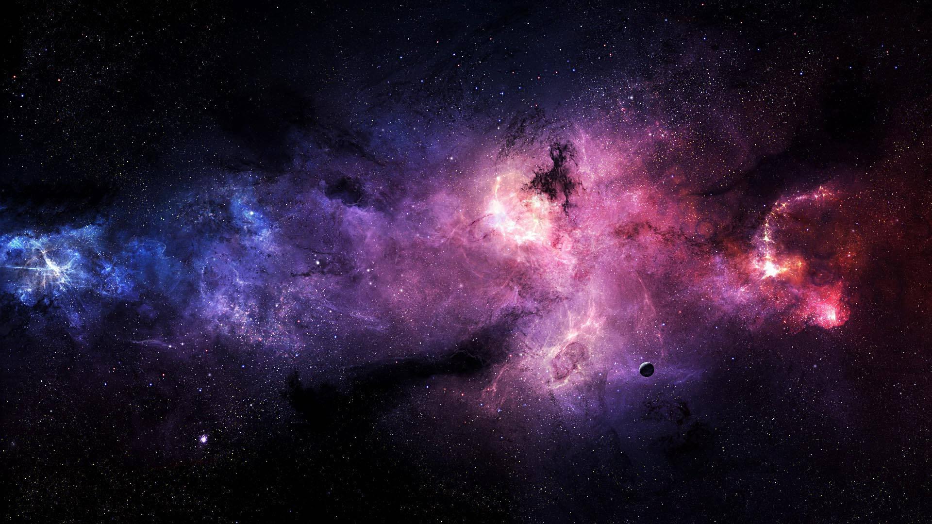 4k Ultra hd Galaxy Clouds — 1920x1080 wallpaper